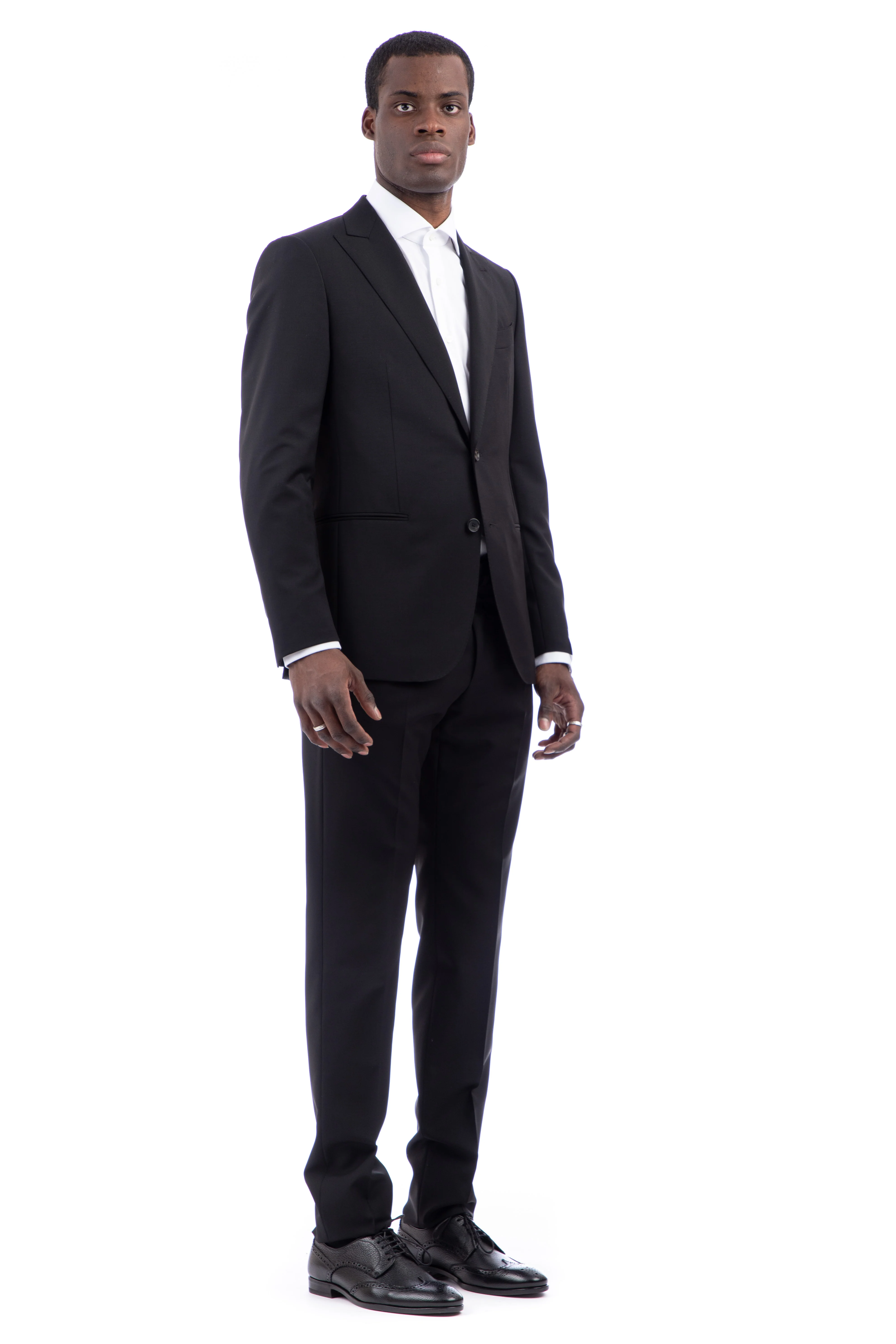Caruso Tailored Slim Fit Trousers - Miura Drop 8R - Image 2