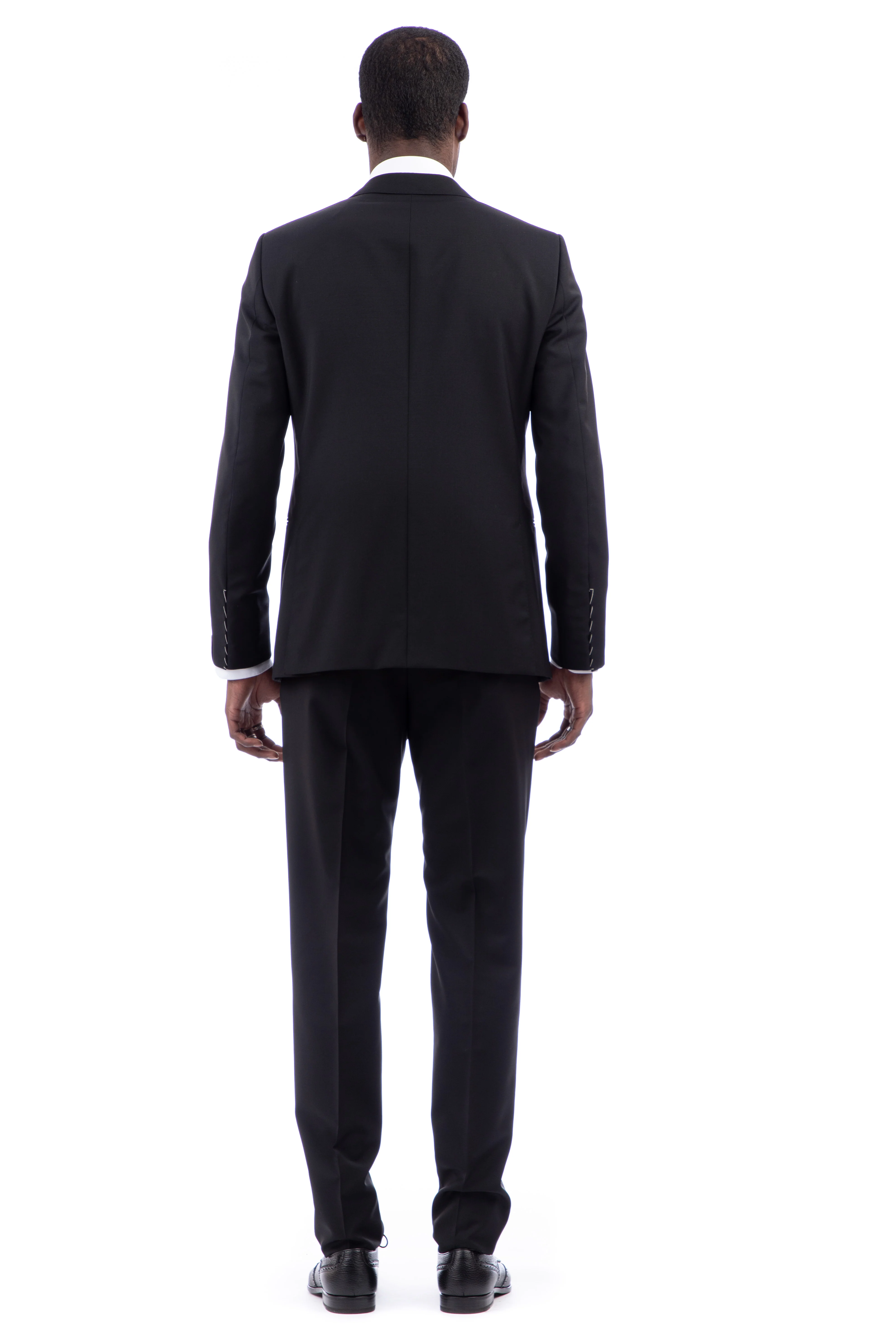 Caruso Tailored Slim Fit Trousers - Miura Drop 8R - Image 3
