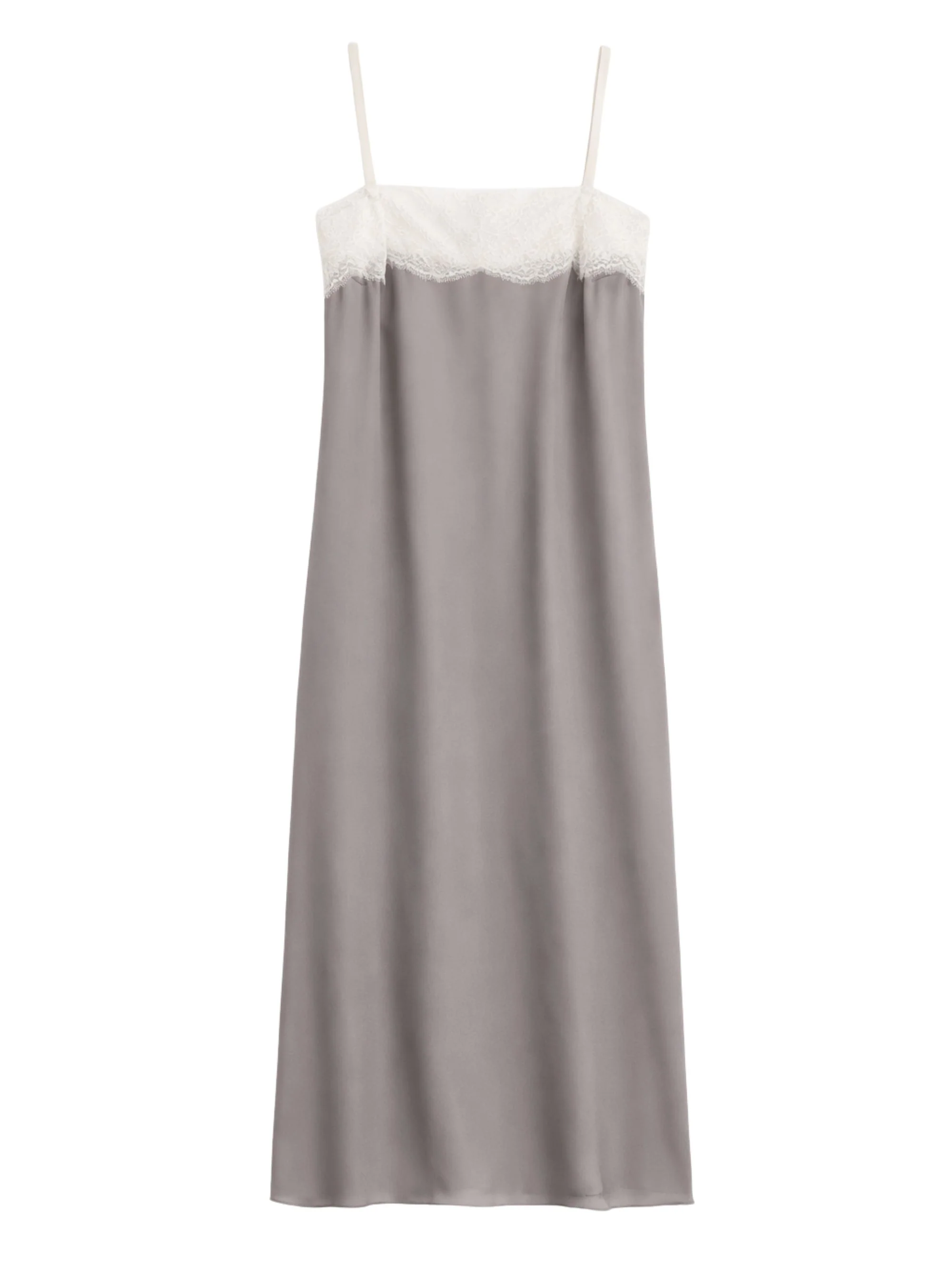 Carven Silk Mini Slip Dress with Embellishments