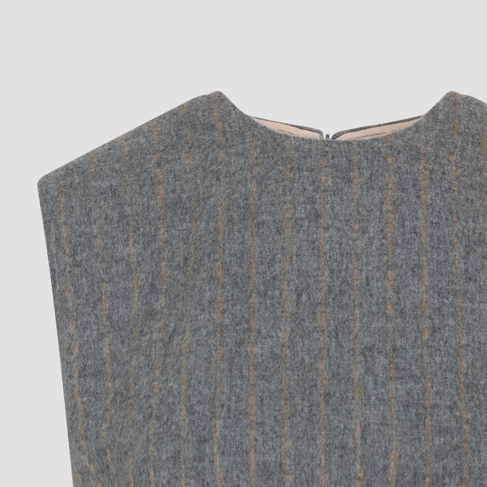 Carven Sleeveless Shift Top in Grain de Poudre - Image 6