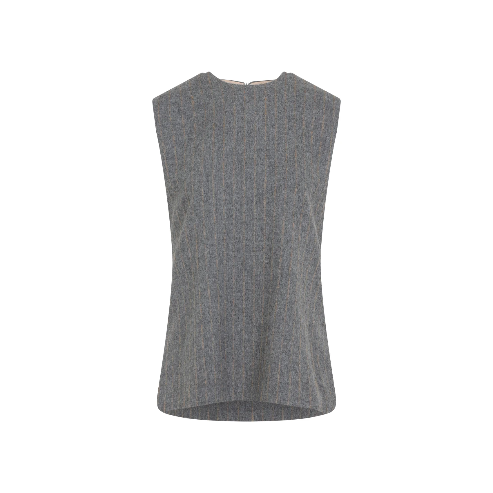 Carven Sleeveless Shift Top in Grain de Poudre - Image 7