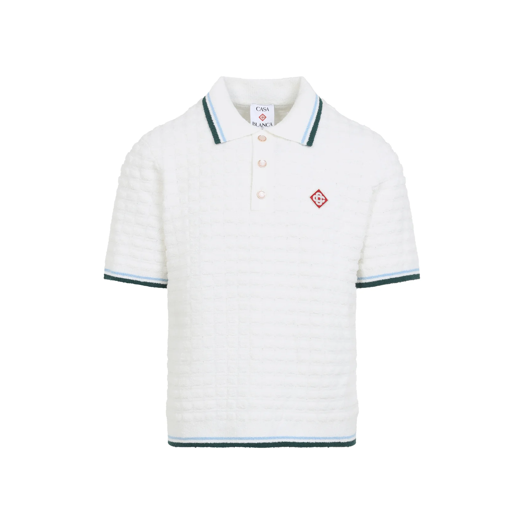 Casablanca Boucle Loop Short Sleeve Polo for Men - Image 2