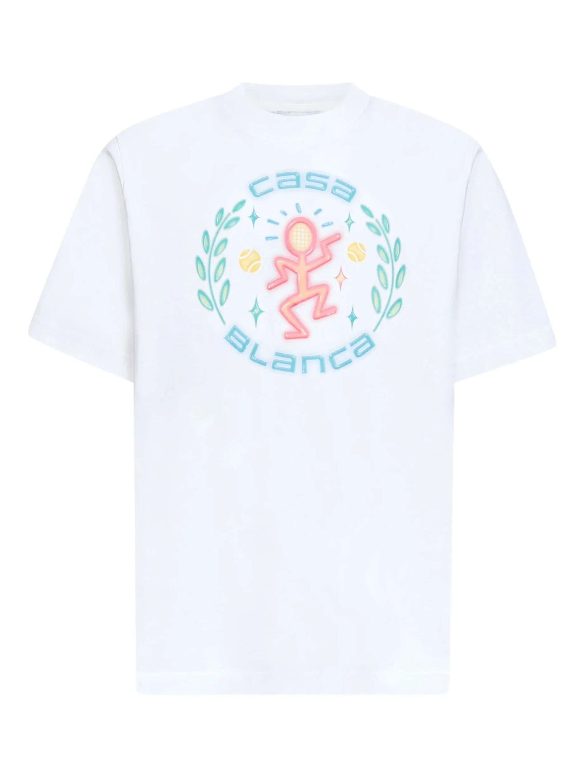 Casablanca Bright White Jersey T-Shirt for Men - SS26 Collection