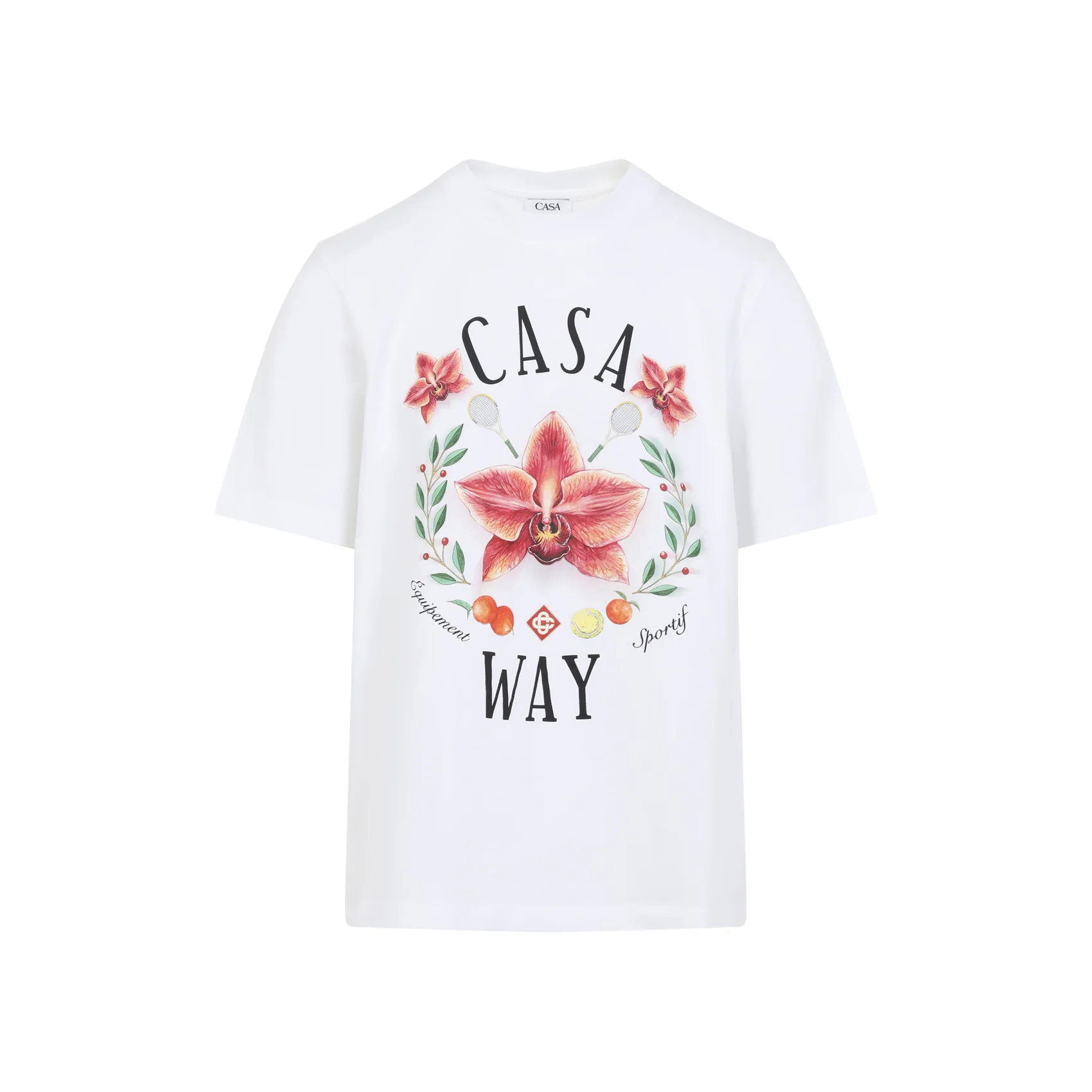 Casablanca Casa Way Orchid-graphic T-shirt - Image 2