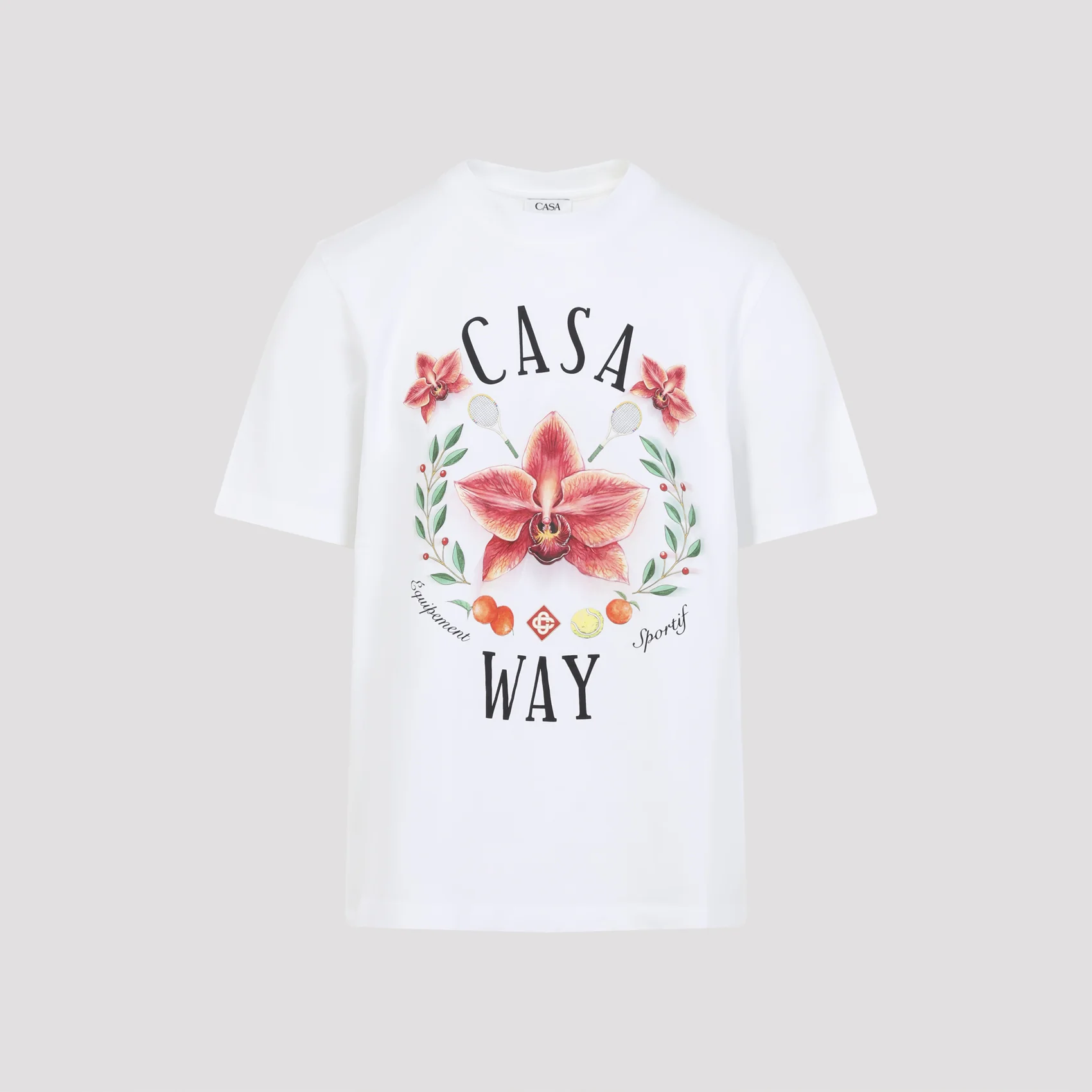 Casablanca Casa Way Orchid-graphic T-shirt - Image 3