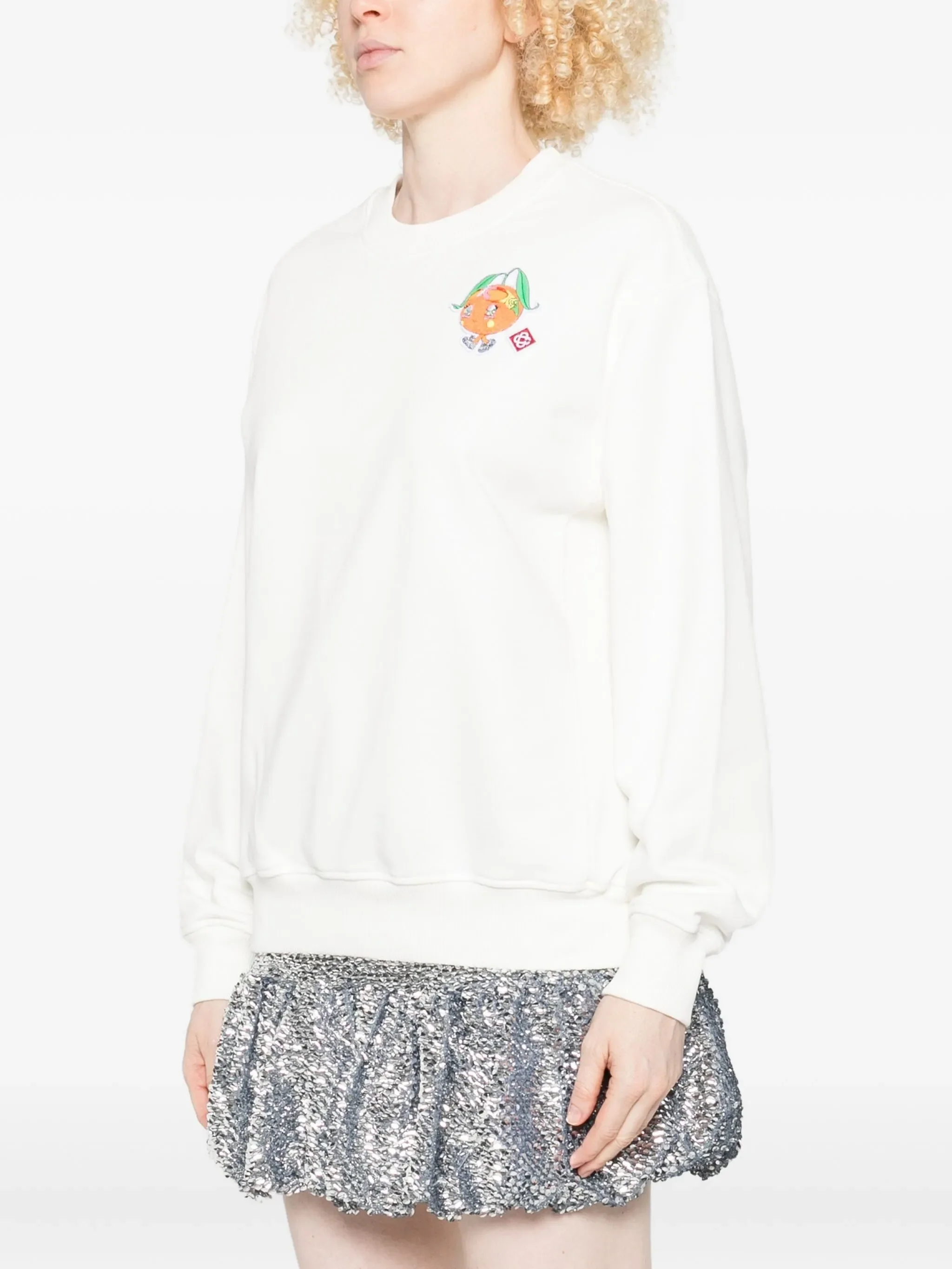 Casablanca Casual Crew Neck Sweatshirt with Ski Print - Image 3
