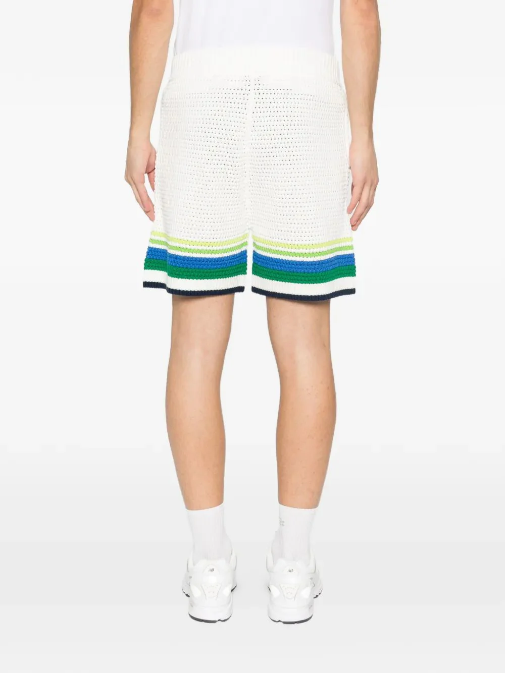 Casablanca Cotton Stripe Shorts for Men - SS26 - Image 4