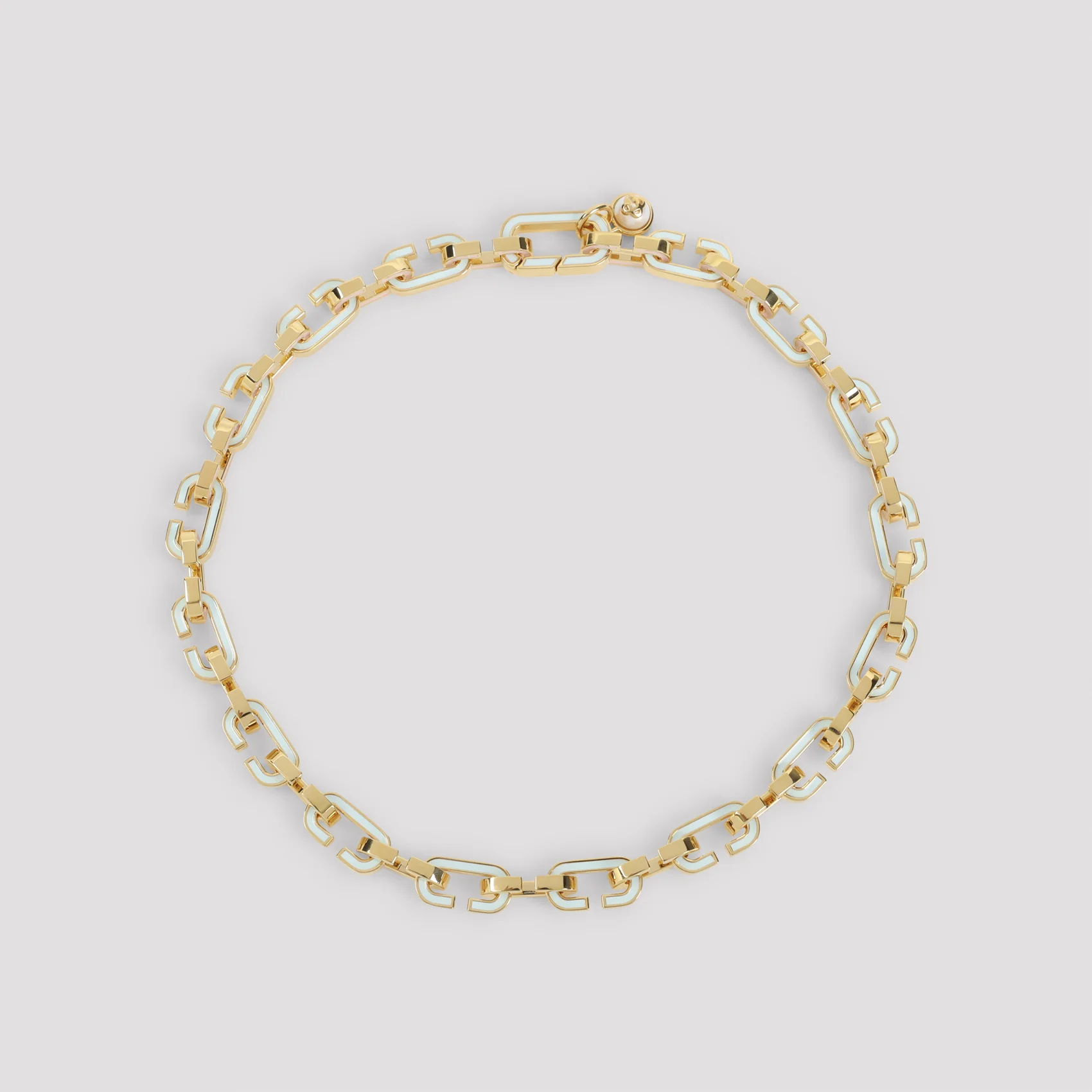 Casablanca Enamel C Link Necklace - Image 7