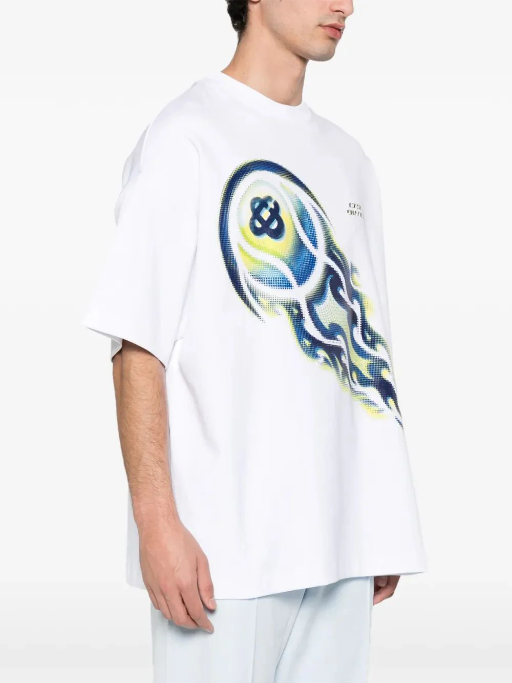 Casablanca Essentials T-Shirt - Interlock Fabric for Men - Image 3