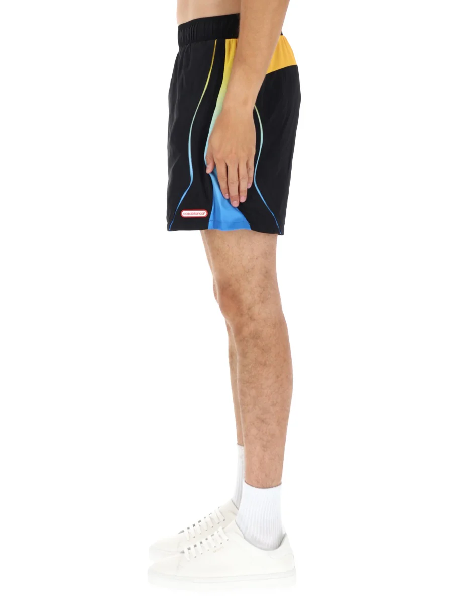 Casablanca Football Windbreaker Shorts - Size L - Image 3