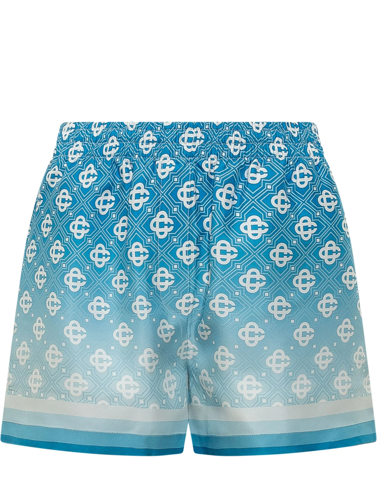 Casablanca Geometric Pattern Silk Shorts