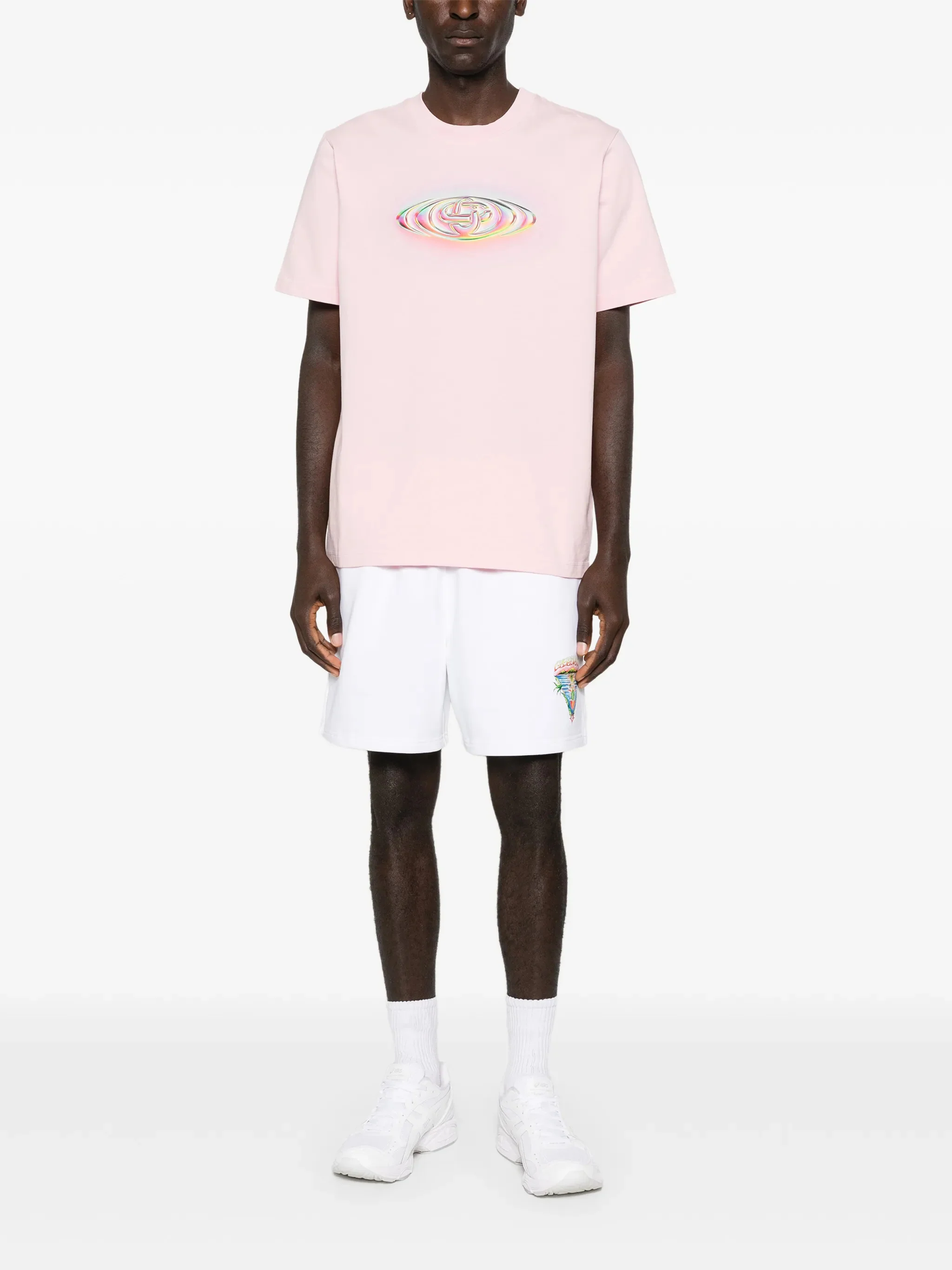 Casablanca Graphic Print T-Shirt with Short Sleeves - Image 2