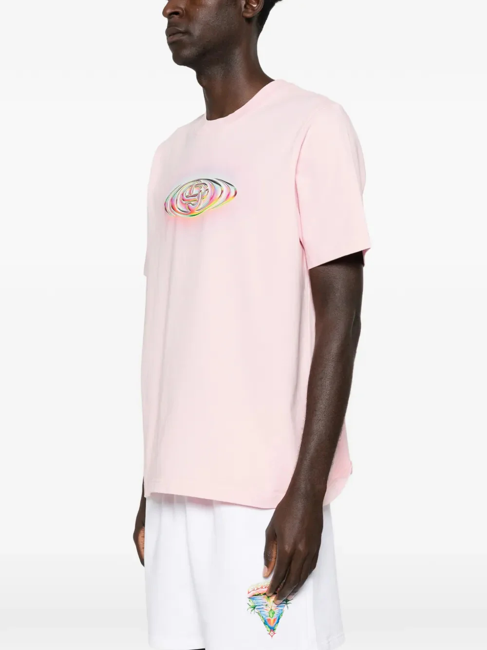 Casablanca Graphic Print T-Shirt with Short Sleeves - Image 3