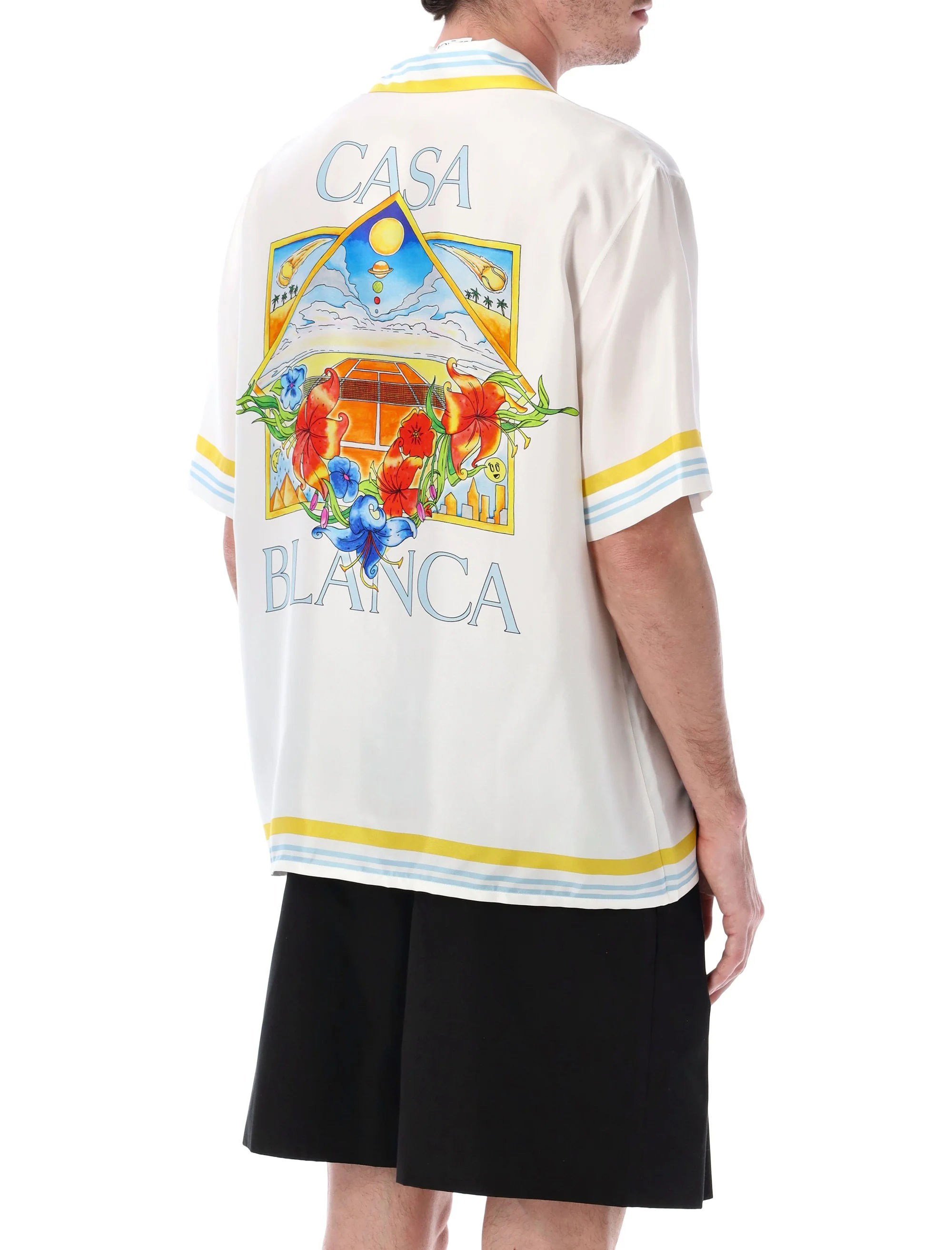 Casablanca Halftone Logo Short Sleeve Shirt - Image 2