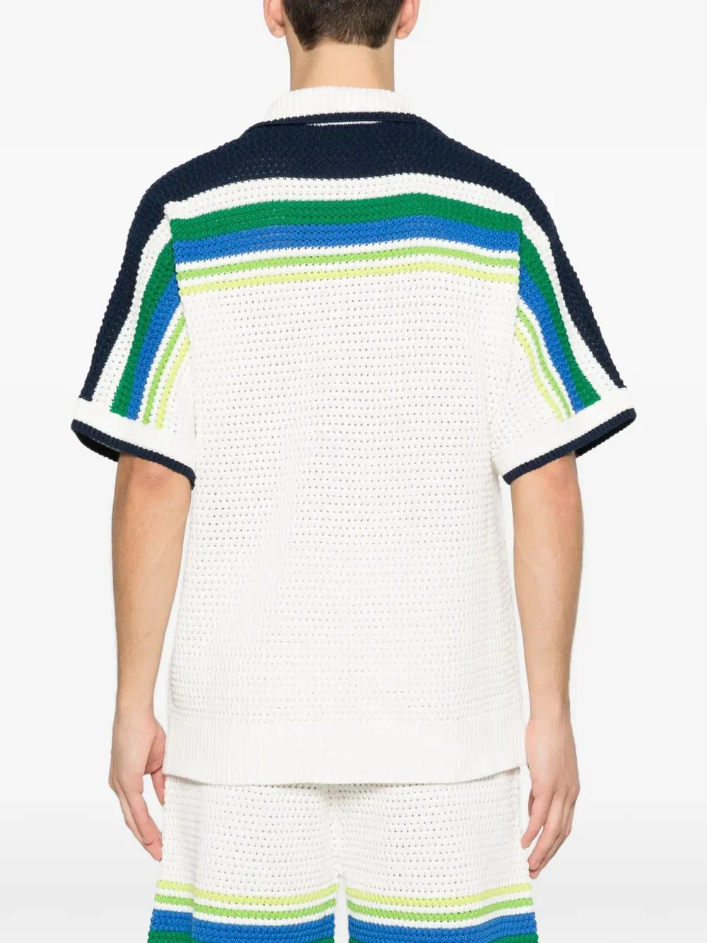 Casablanca Men's Casual Short Sleeve Cotton Shirt - Image 4