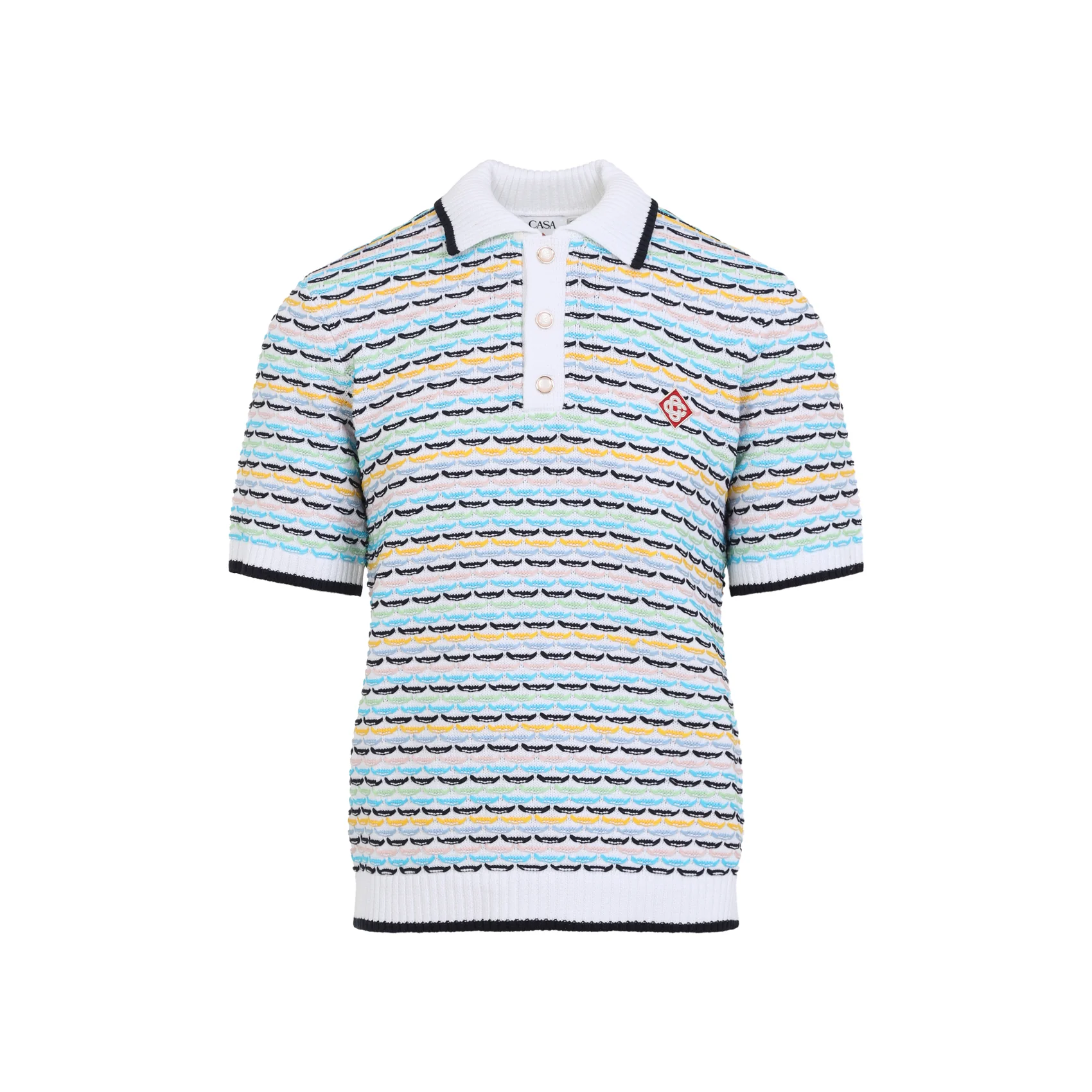 Casablanca Men's Tuck Stitch Polo Shirt - Image 2