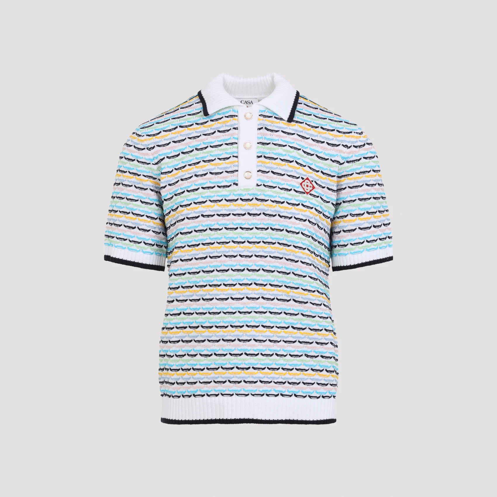 Casablanca Men's Tuck Stitch Polo Shirt - Image 3