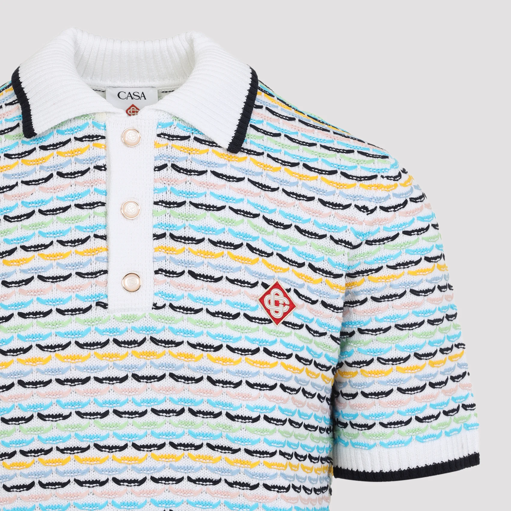 Casablanca Men's Tuck Stitch Polo Shirt - Image 5