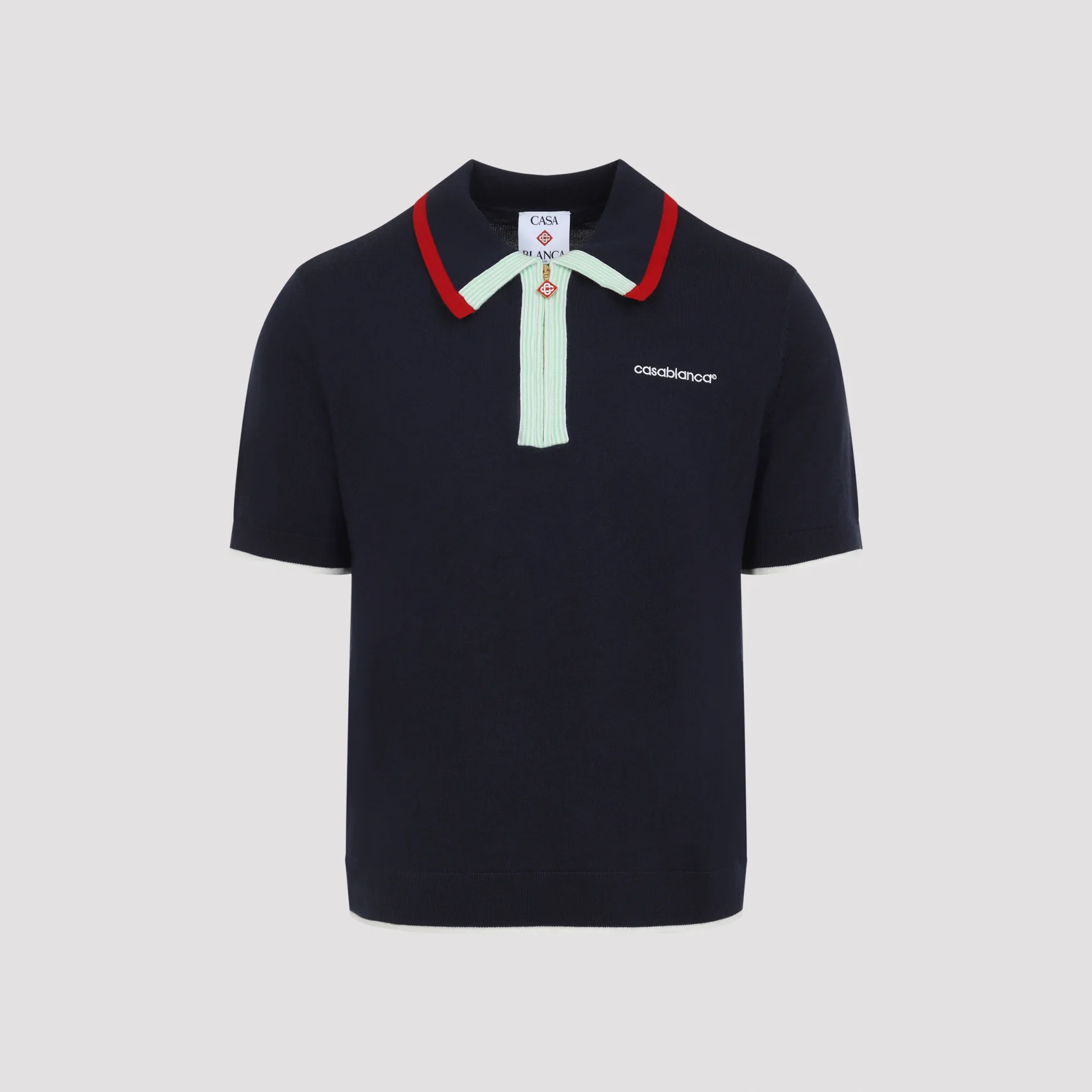 Casablanca Merino Wool Track Polo for Men