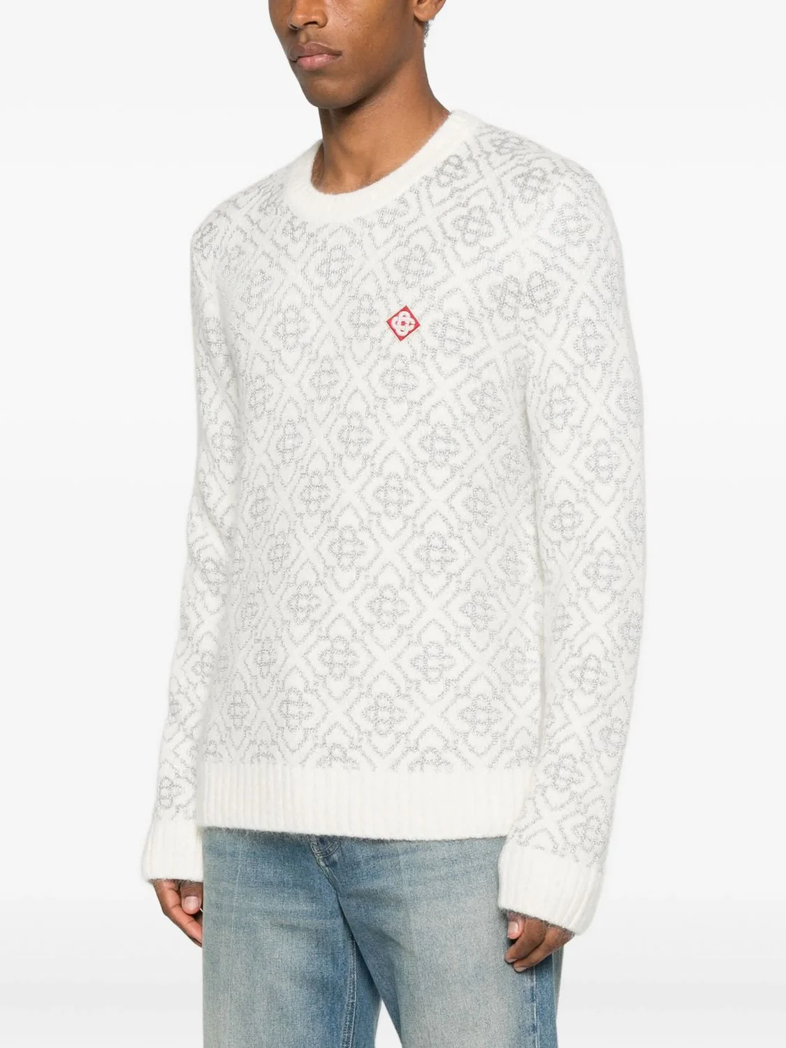 Casablanca Mohair Blend Knit Sweater for Men - Image 4