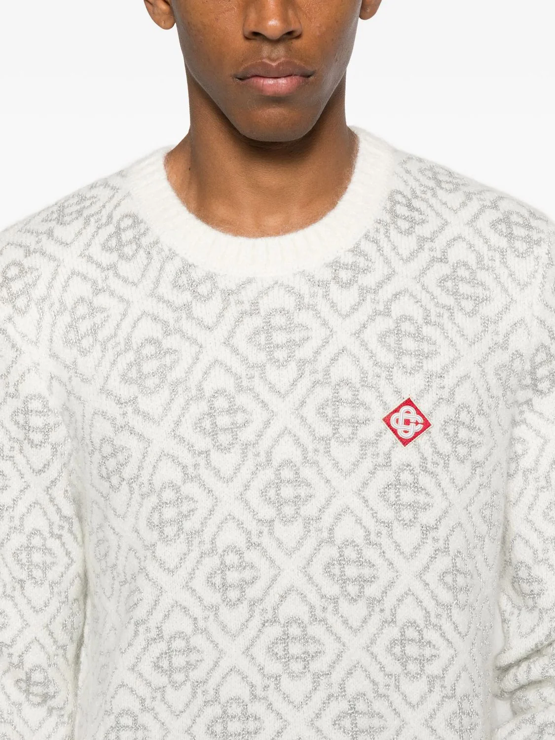 Casablanca Mohair Blend Knit Sweater for Men - Image 5