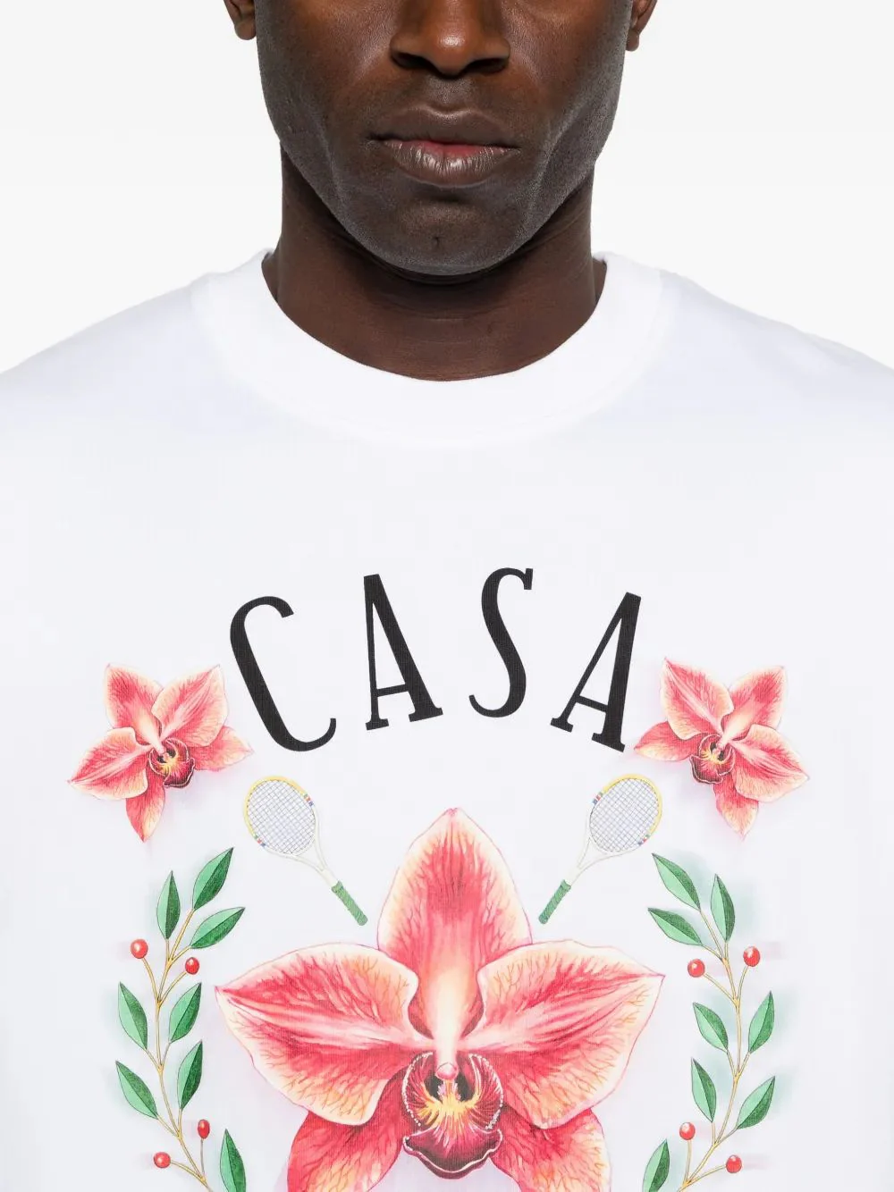 Casablanca Orchid Mini T-Shirt for Men - SS26 Collection - Image 5