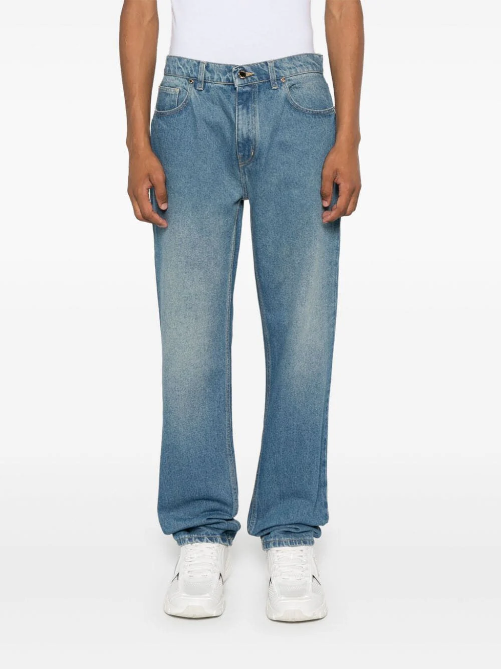 Casablanca Printed and Embroidered Denim Pants - Image 3