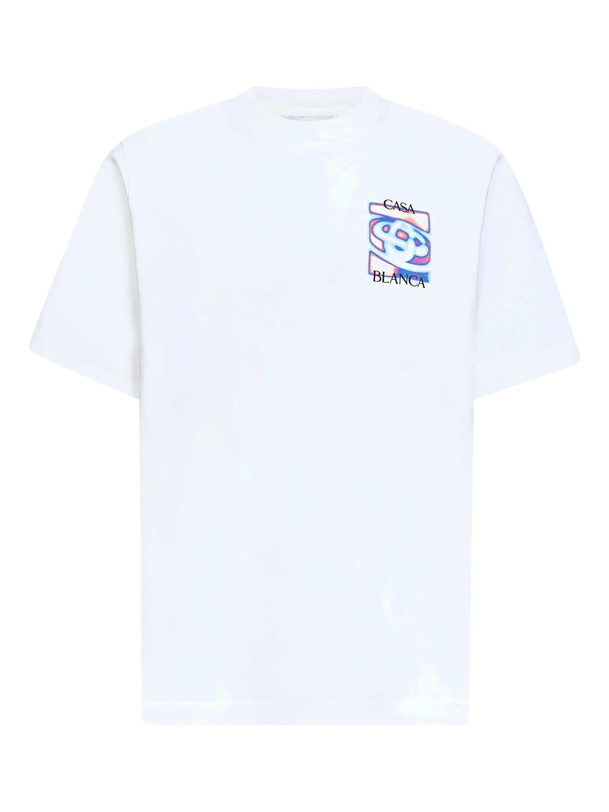 Casablanca Ribbed Crew Neck Short Sleeve T-Shirt