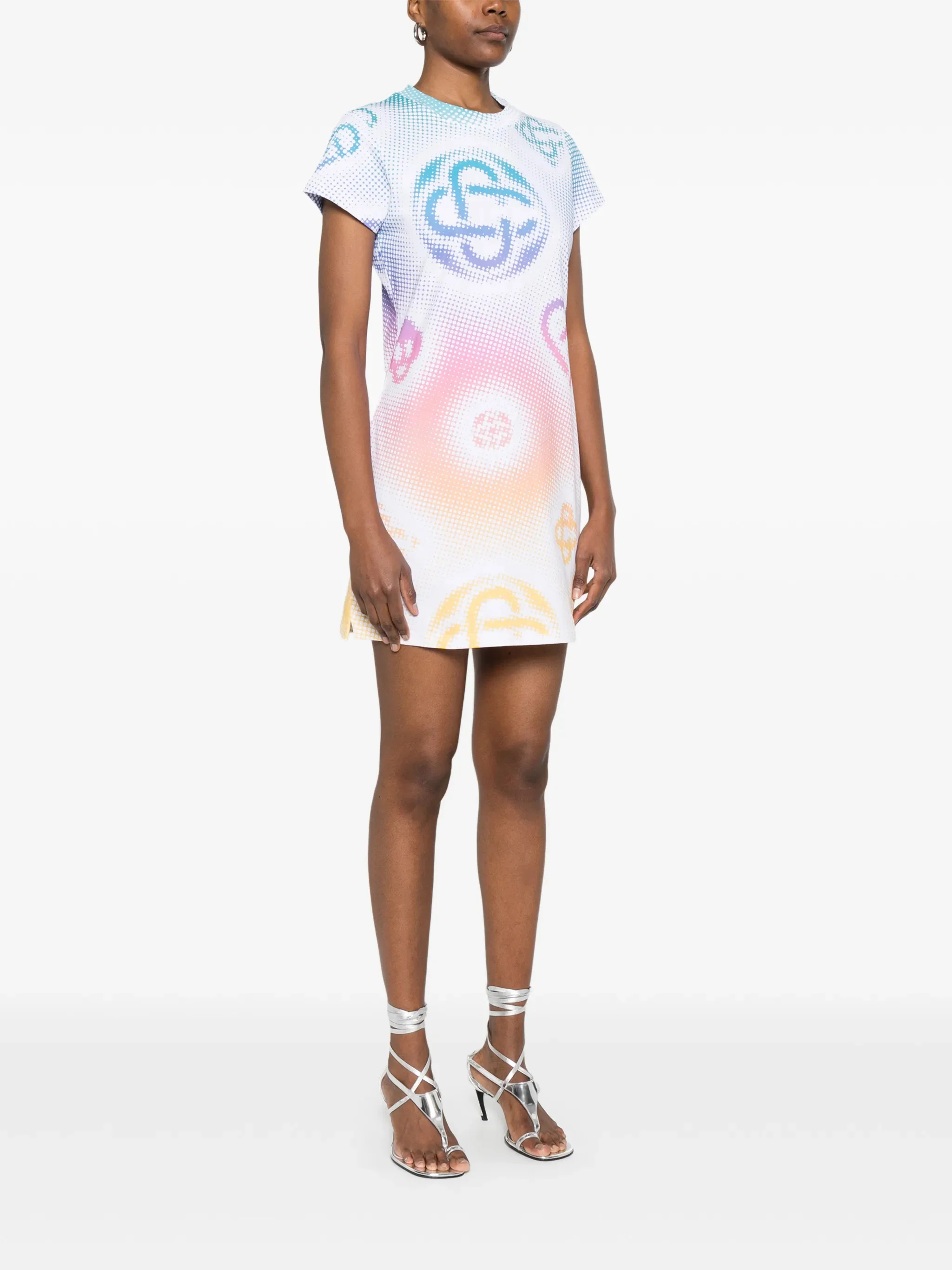 Casablanca Short-Sleeved Mini Dress - Size S - Image 3