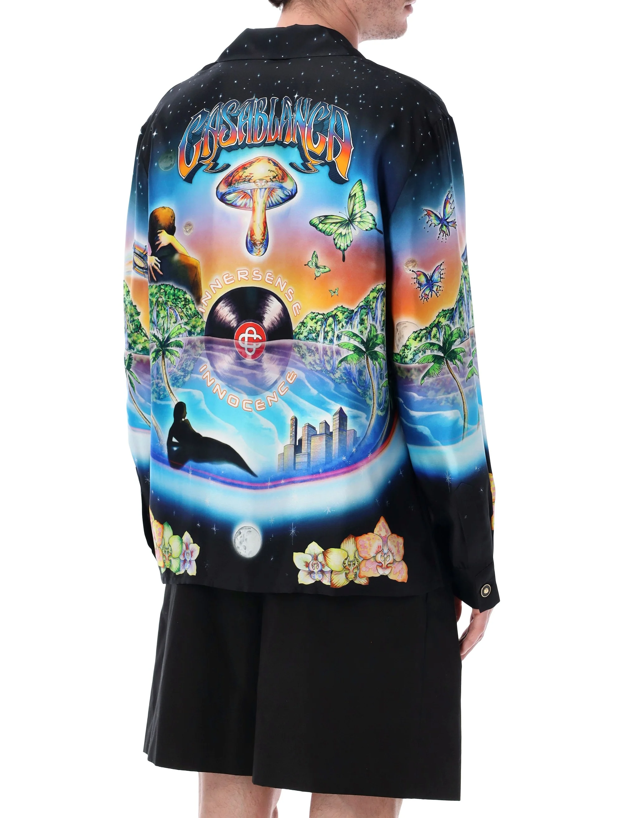 Casablanca Silk Mini T-Shirt for Men - SS26 - Image 2