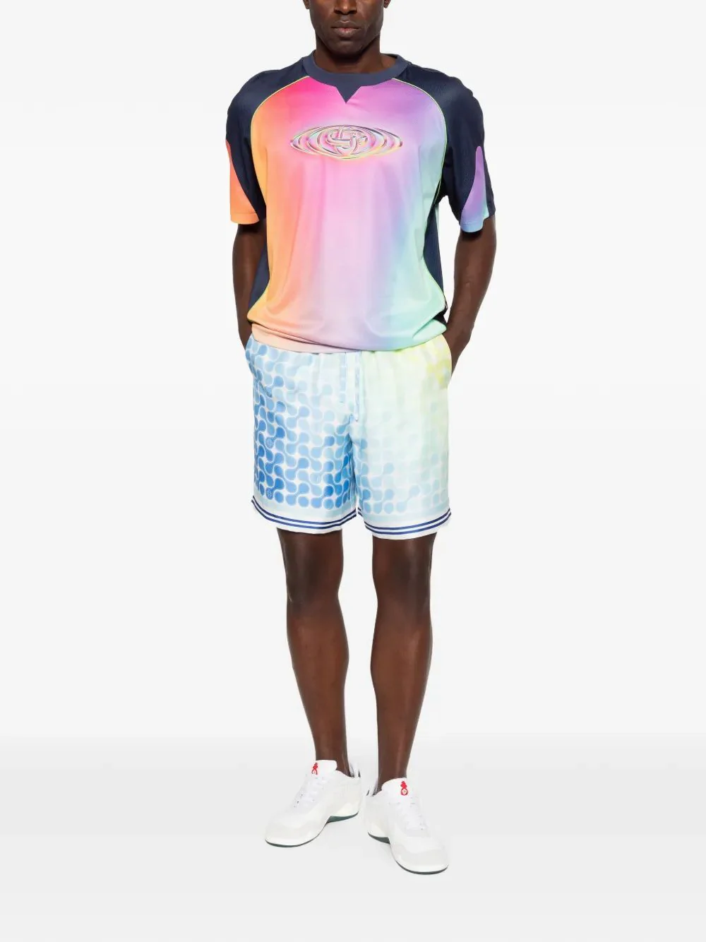 Casablanca Silk Twill Casual Shorts for Men - Image 2