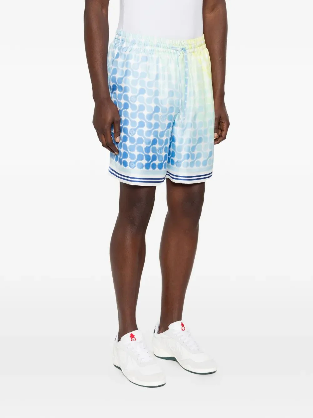 Casablanca Silk Twill Casual Shorts for Men - Image 3