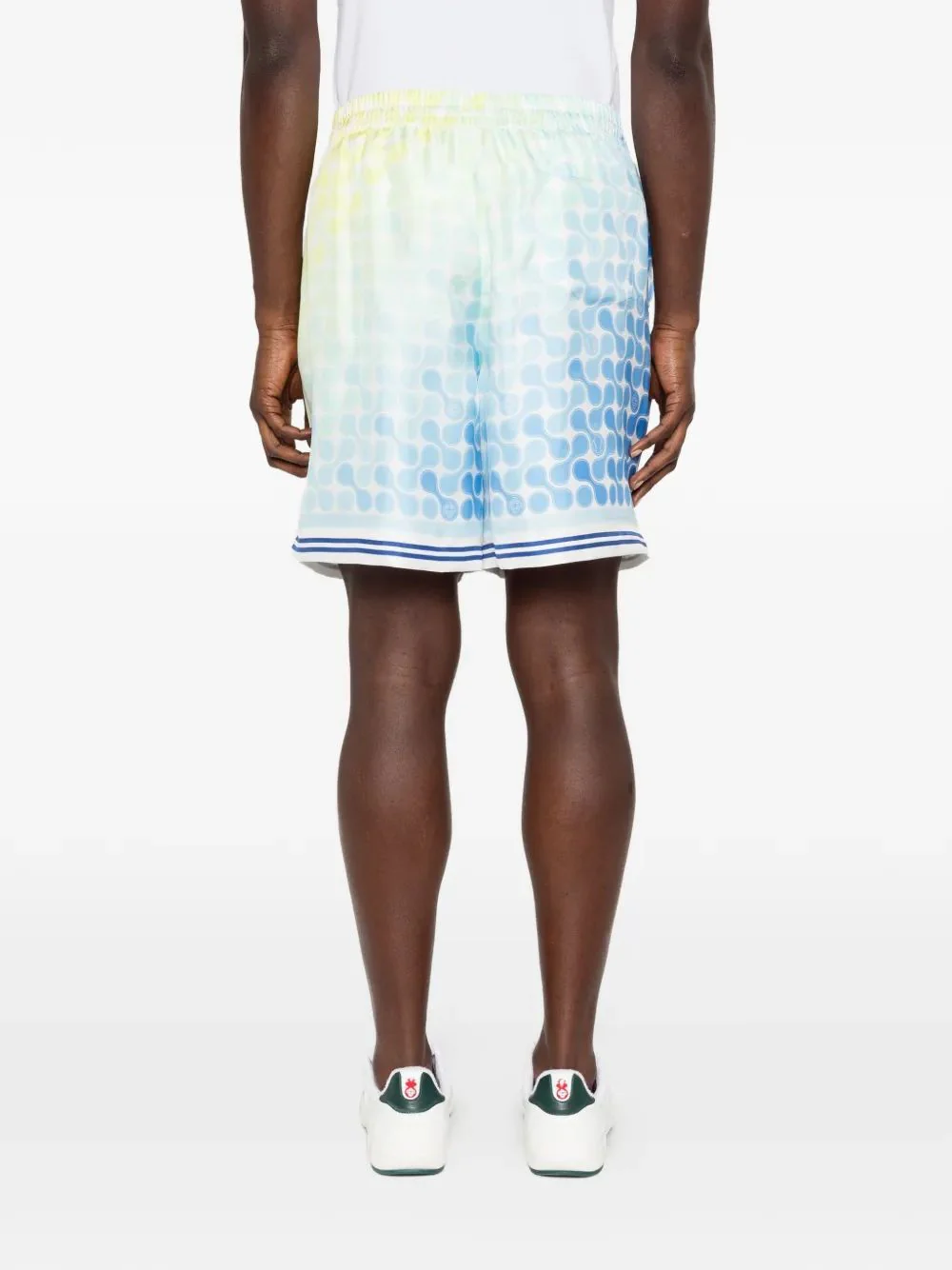 Casablanca Silk Twill Casual Shorts for Men - Image 4