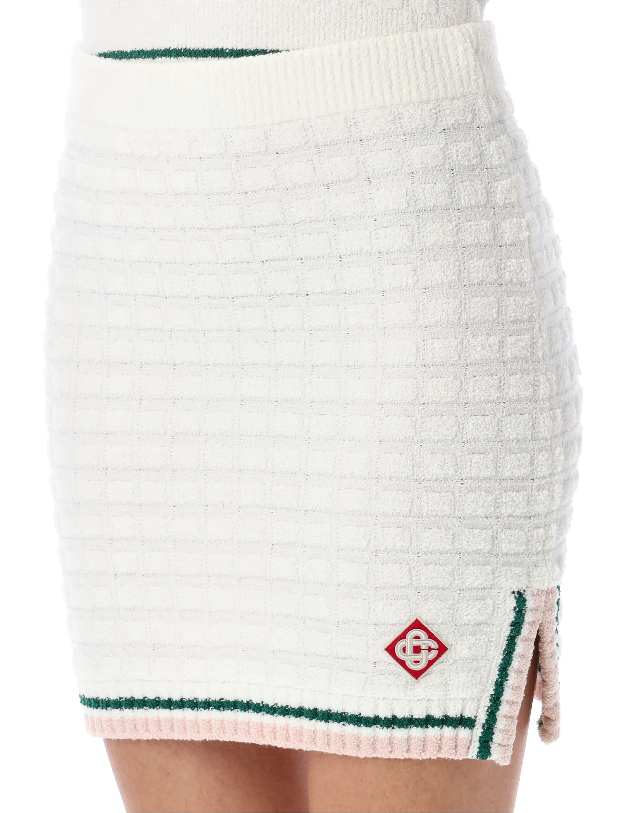 Casablanca Striped-trim Cotton Skirt - Image 3