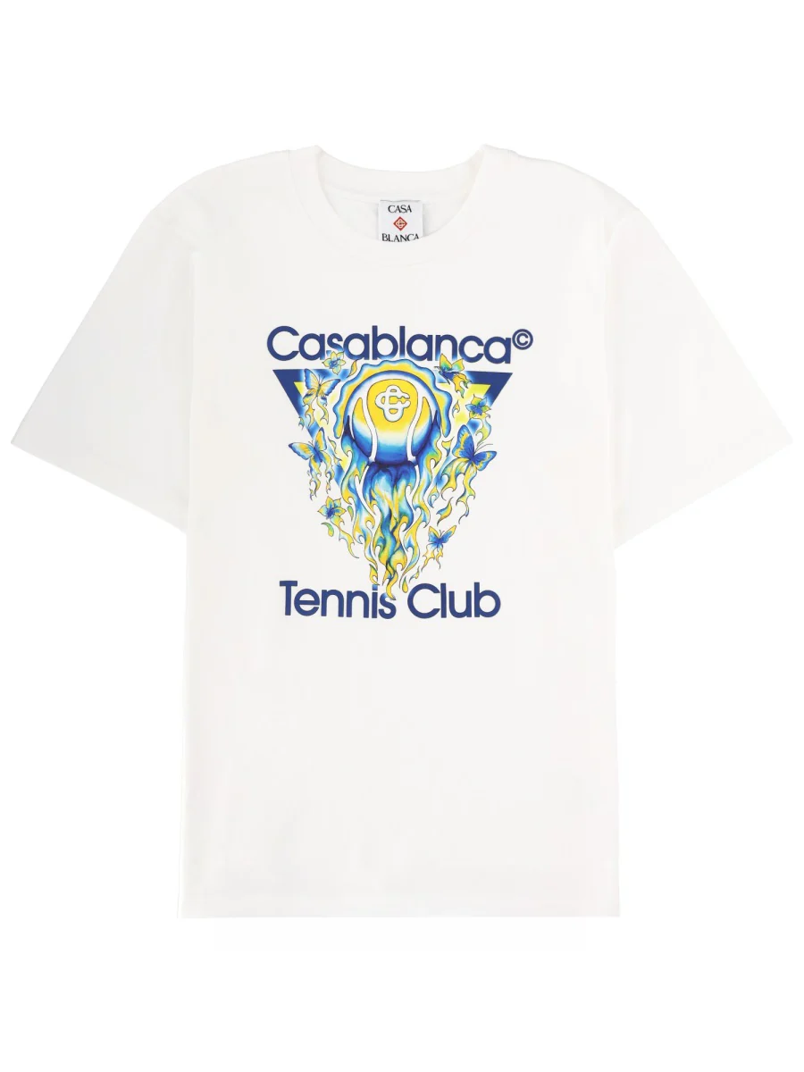 CASABLANCA Tennis Club Icon Short Sleeve T-Shirt
