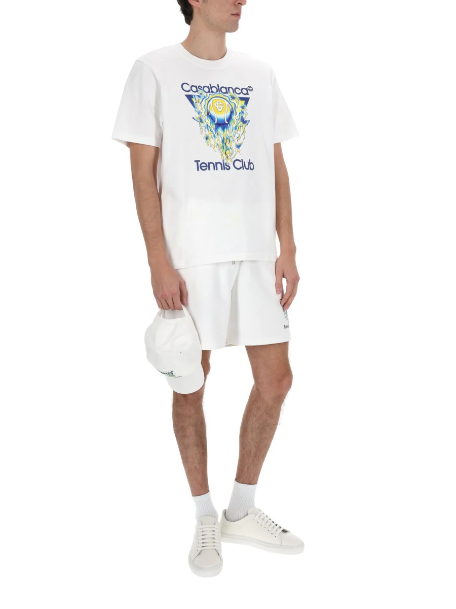 CASABLANCA Tennis Club Icon Short Sleeve T-Shirt - Image 2