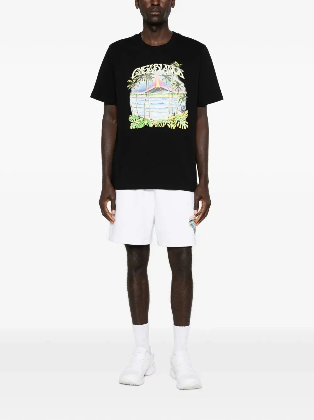 Casablanca Volcano Graphic T-Shirt for Men - Image 2