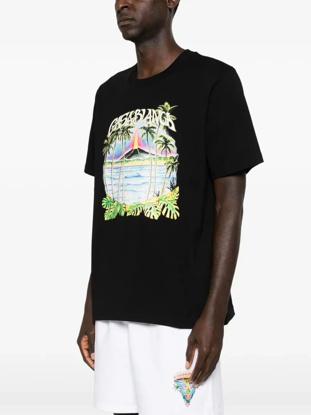 Casablanca Volcano Graphic T-Shirt for Men - Image 3