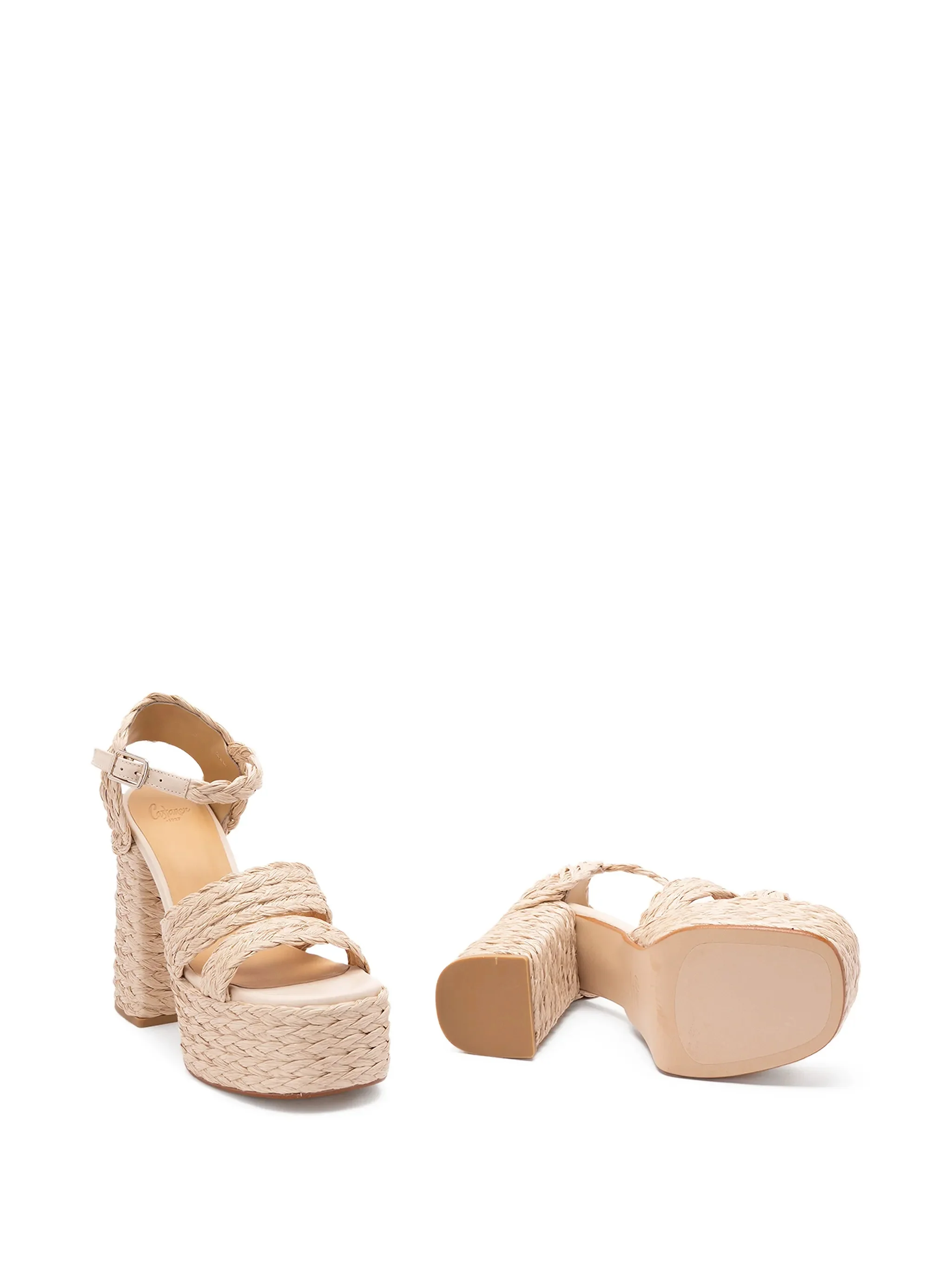 Castaner Elevated Buckle Fastening Platform Sandals with Cushioned Insole (13 cm Heel) - Image 2