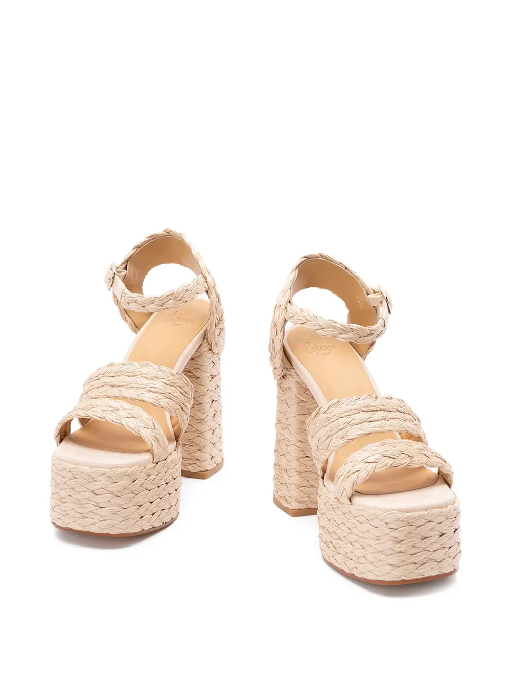 Castaner Elevated Buckle Fastening Platform Sandals with Cushioned Insole (13 cm Heel) - Image 4