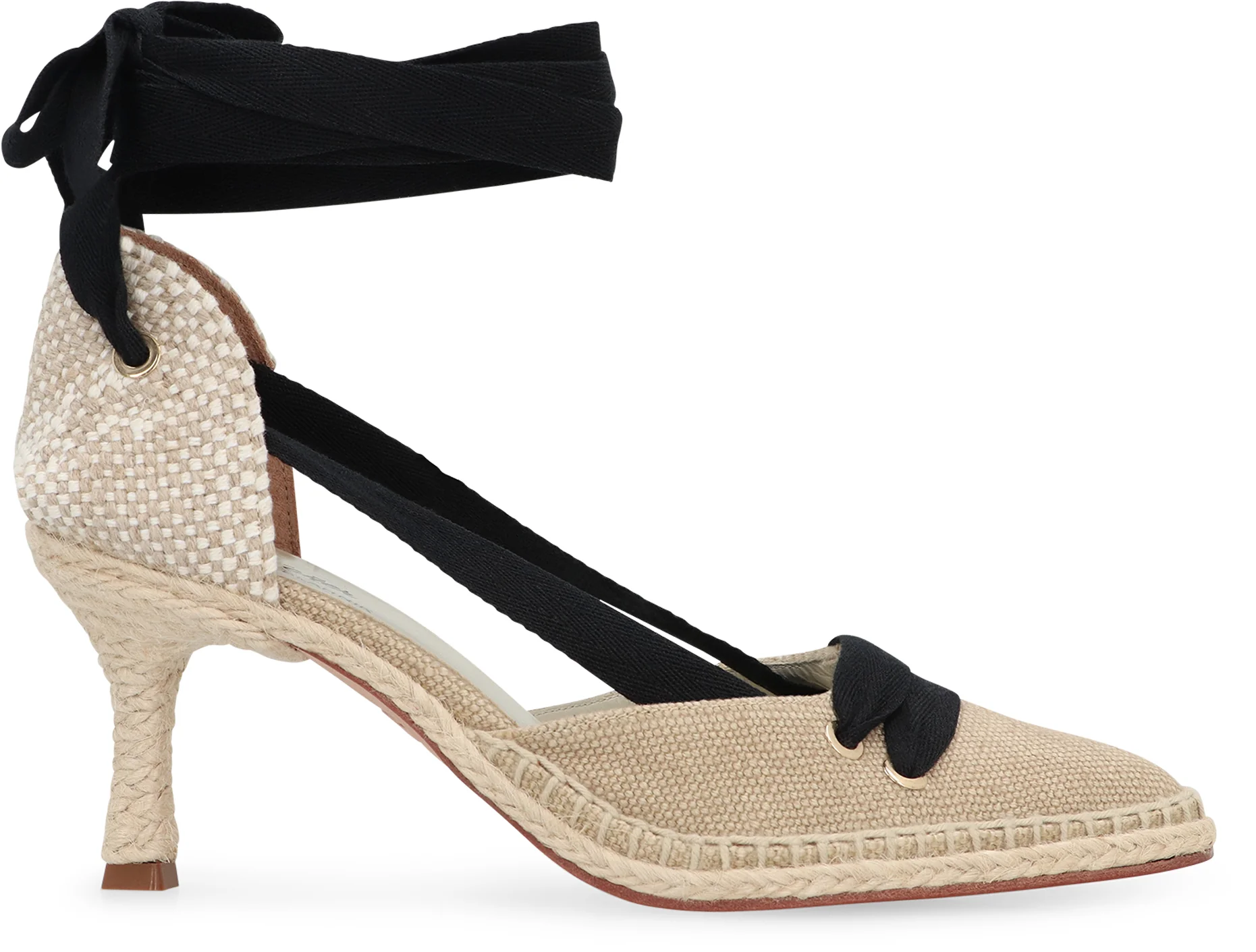 Castaner Pointy Toe Ankle Lace Heel Espadrilles - Image 2