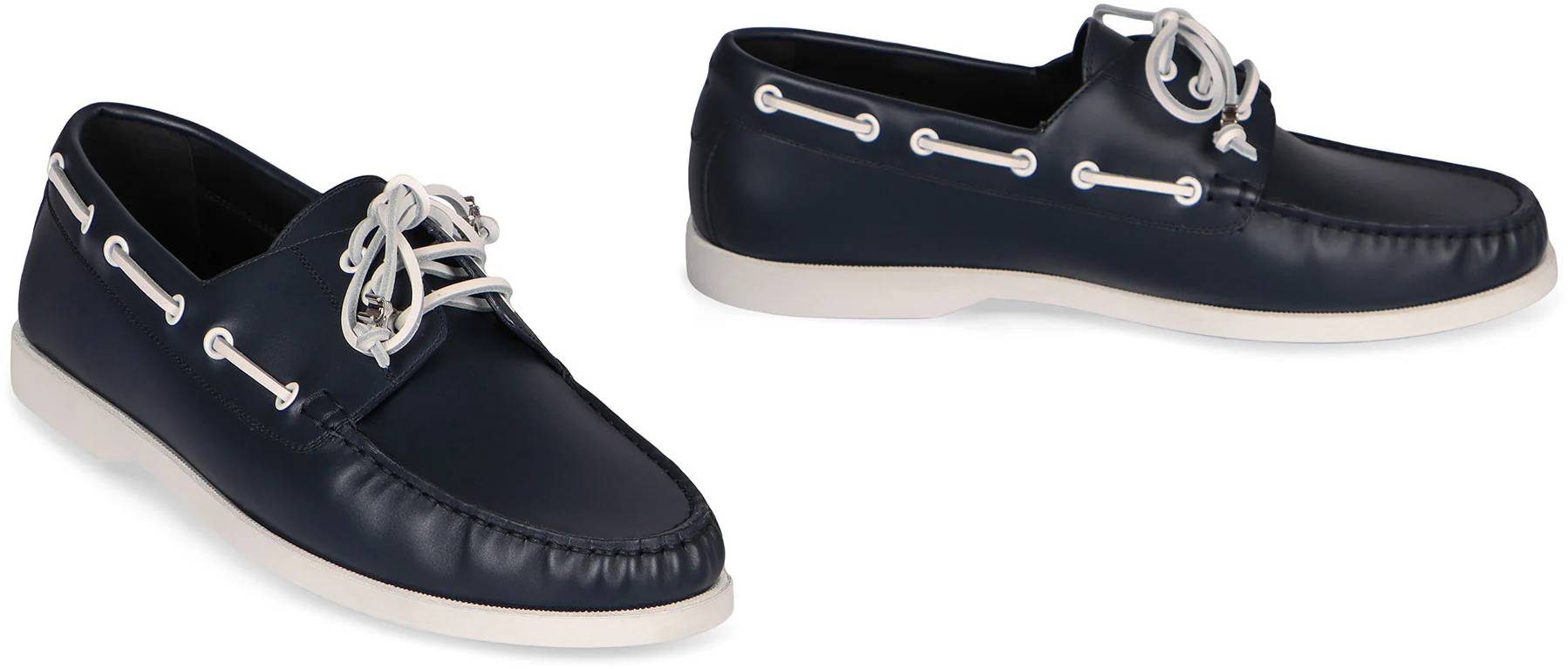 CELINE BATEAU LEATHER BOAT SHOES - Image 3