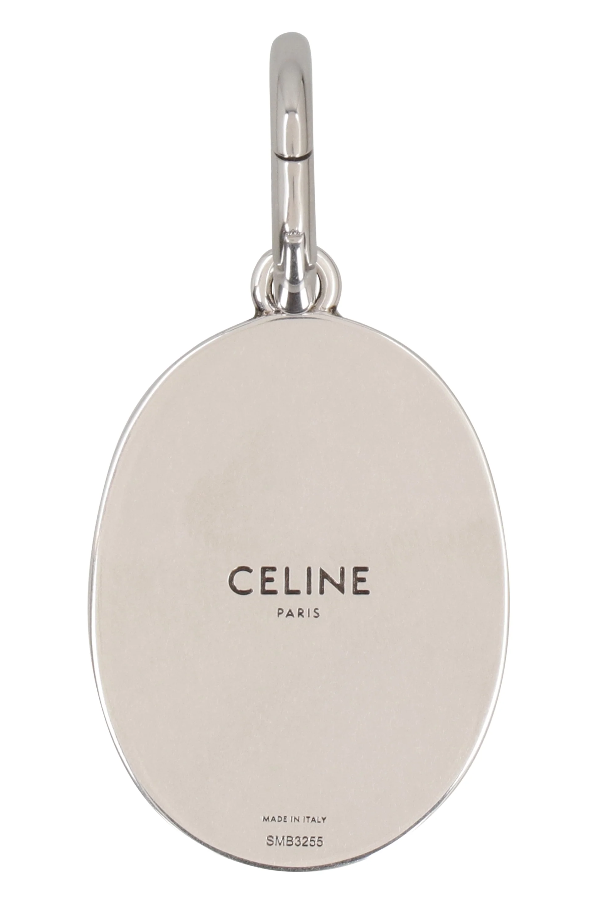 CELINE Charms Maison Celine Medal in Brass with Rhodium Finish - Image 3