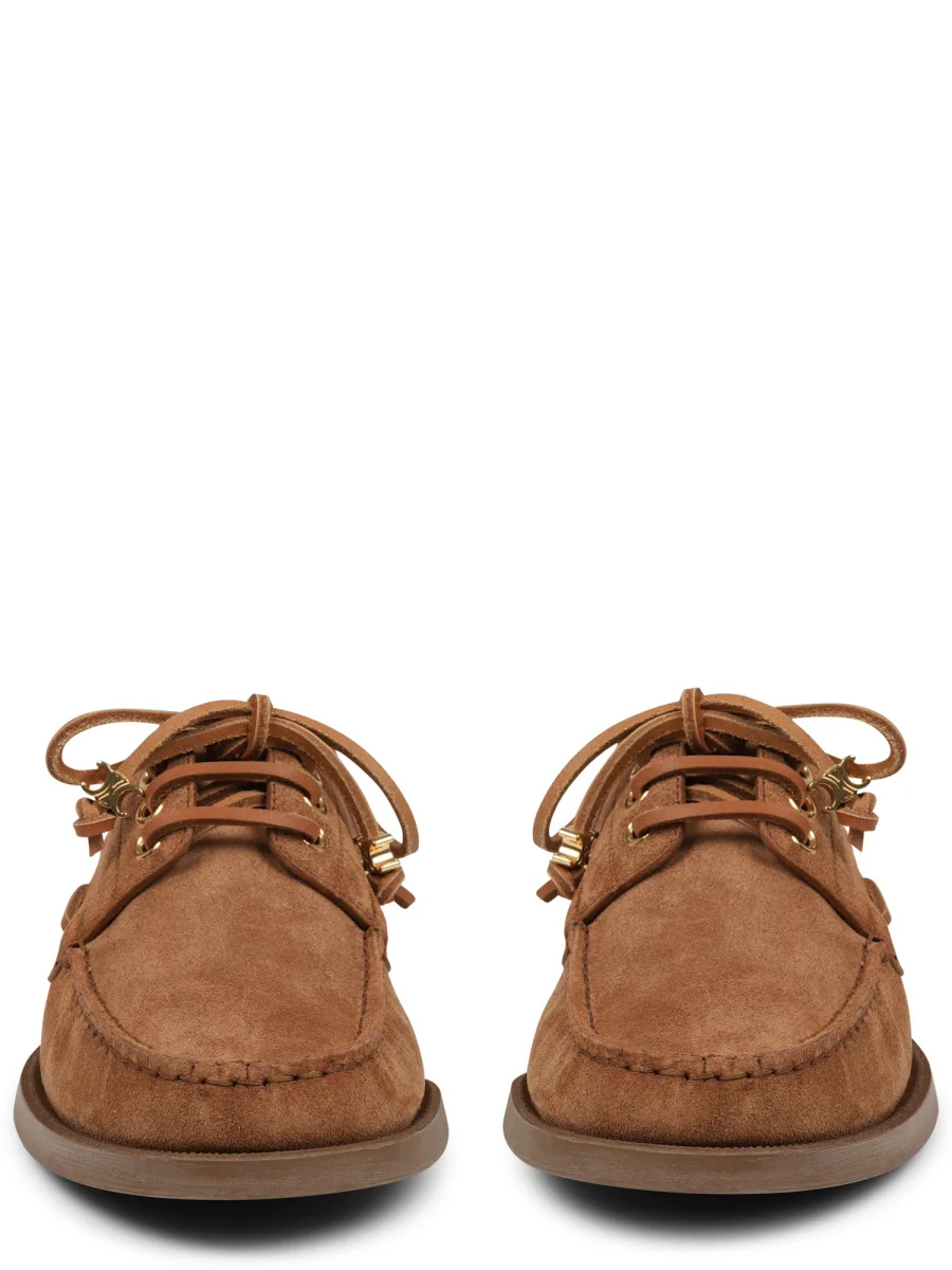 Celine Elegant Leather Flats for Women - Image 3