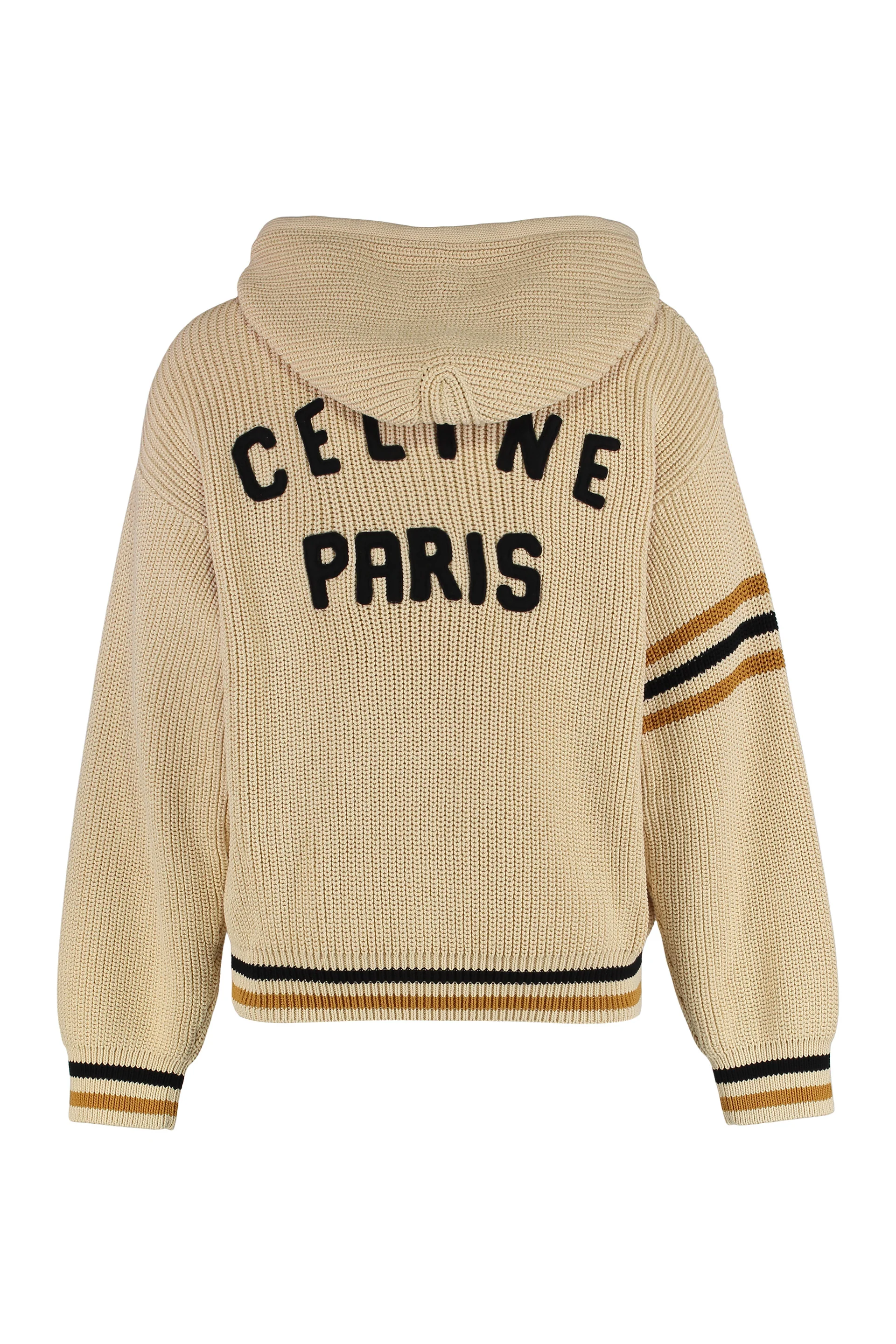 CELINE Hooded Sweater with Zipper - Image 2