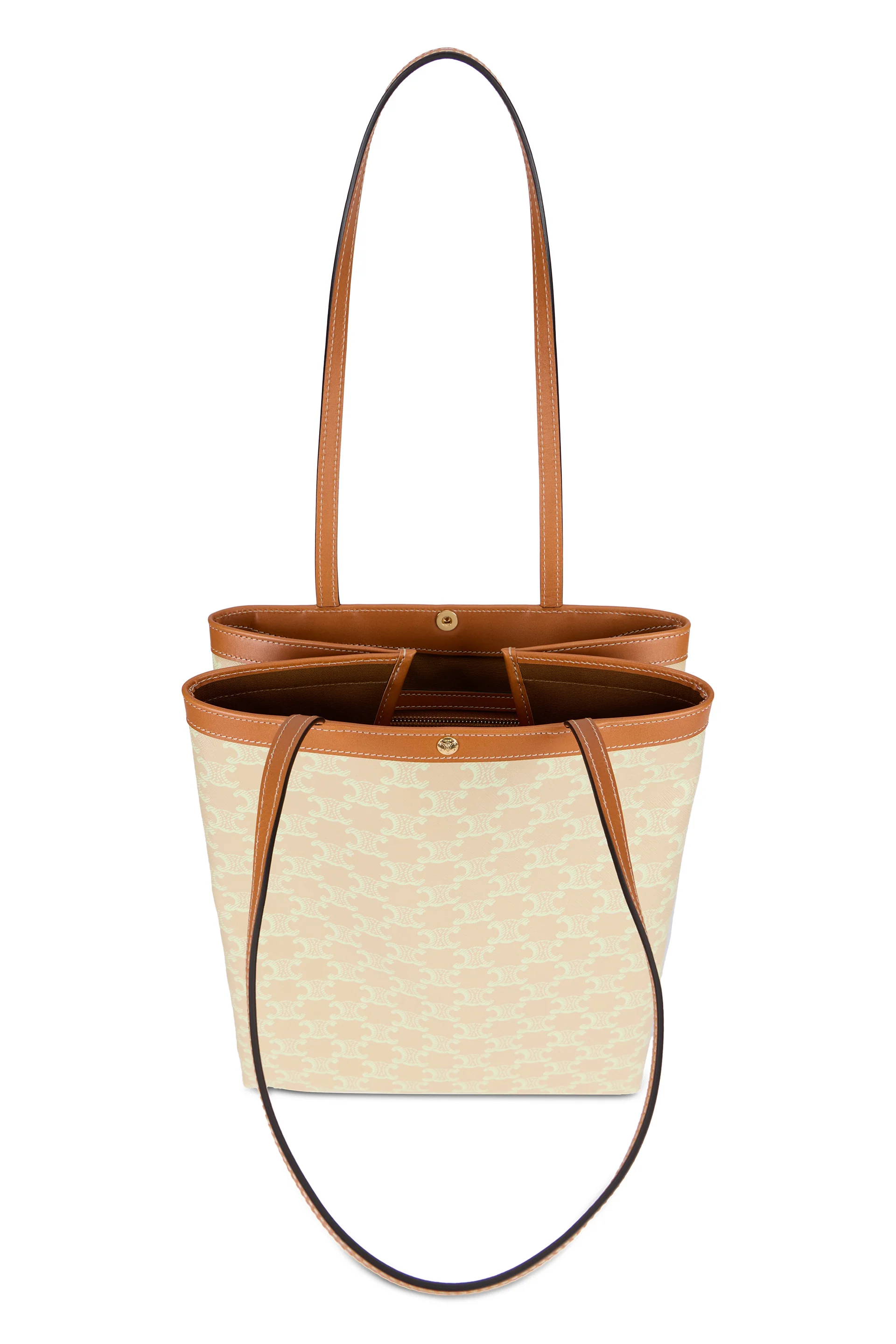 Celine Medium Tote Handbag in Triomphe Canvas - Image 5