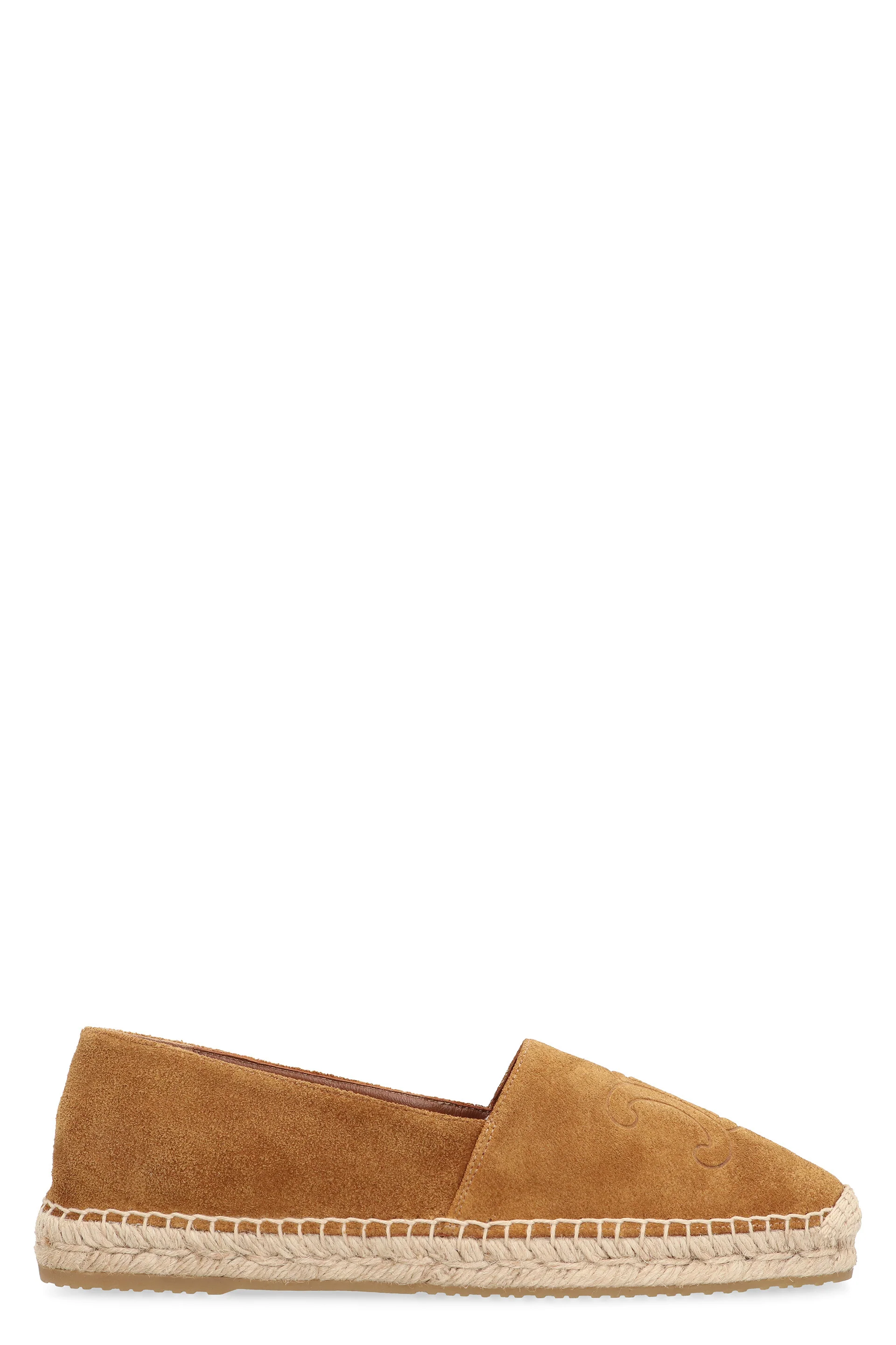 CELINE Triomphe Suede Espadrilles