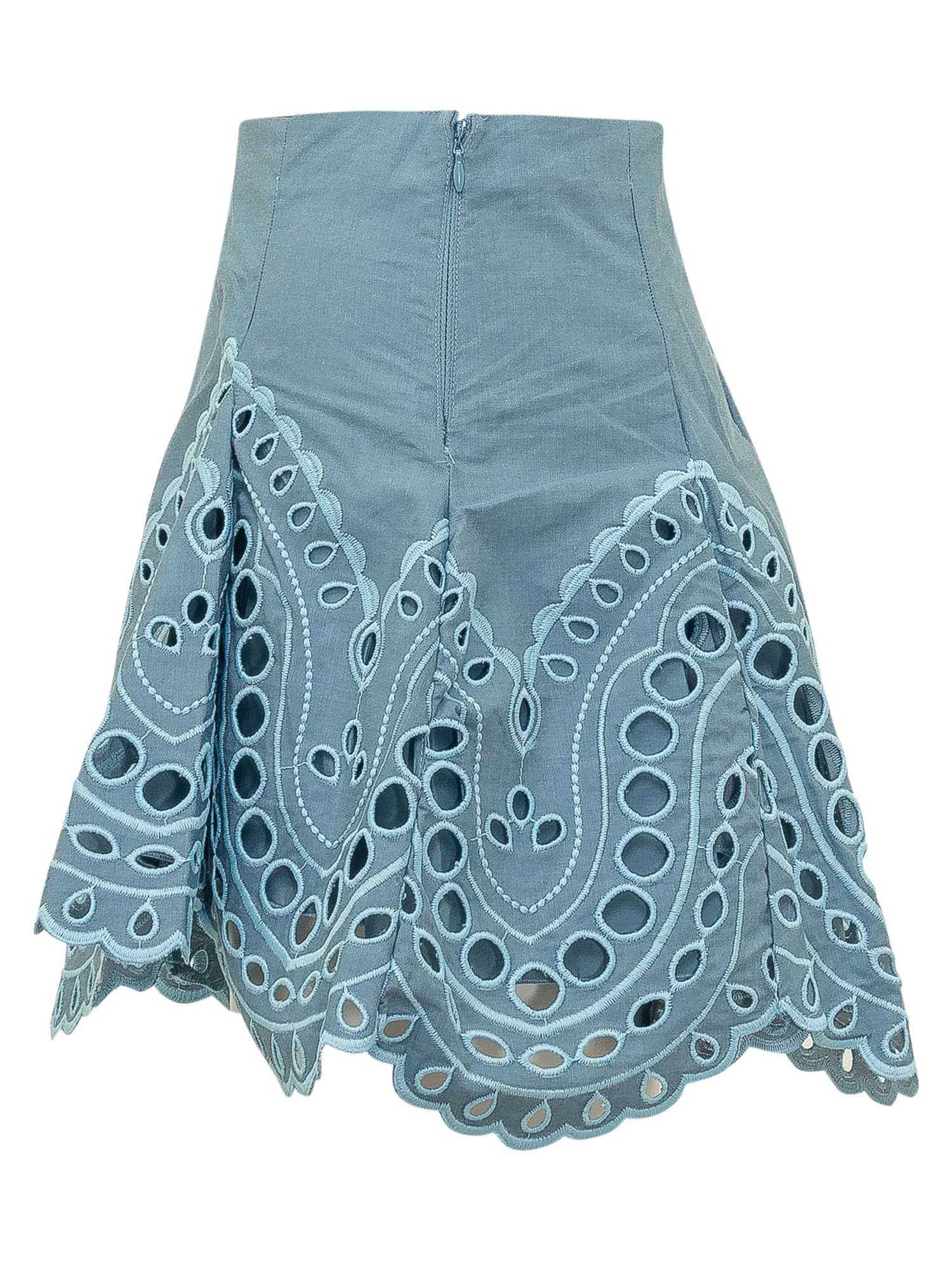 Charo Ruiz Ibiza Mini Sail Skirt with Embroidered Details - Image 3