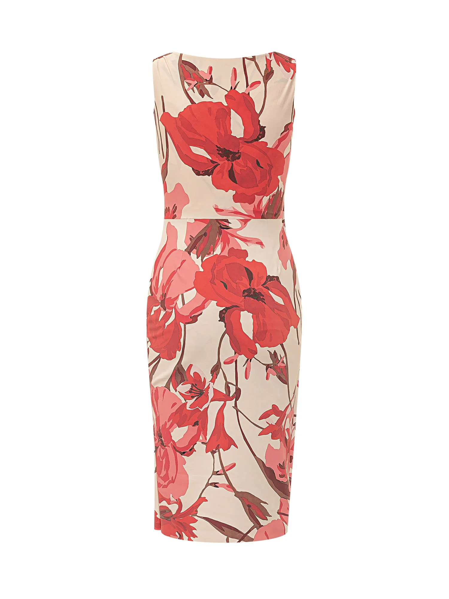 Chiara Boni Mini Floral Print Suit with Elegant Draping - Image 2