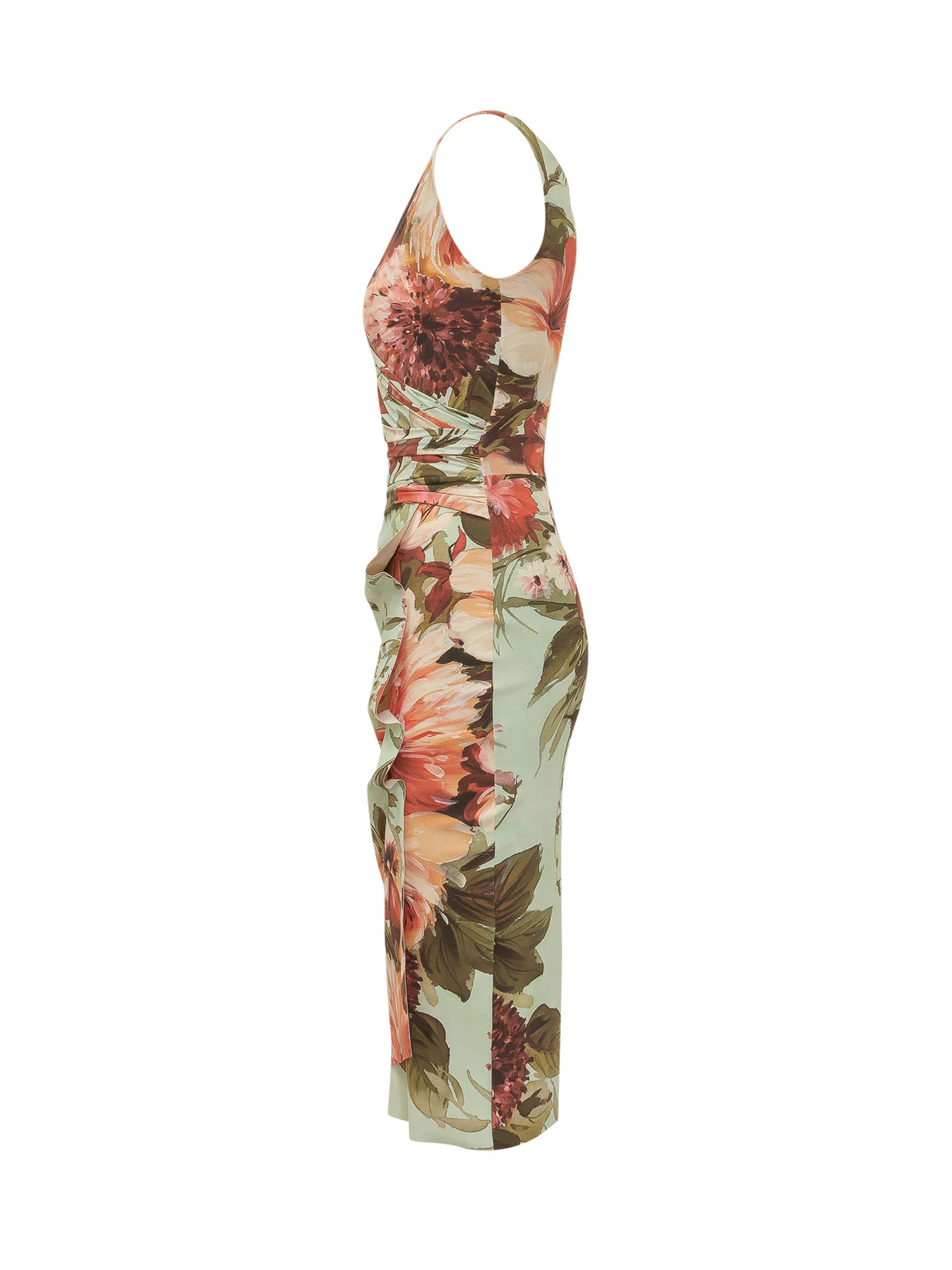 Chiara Boni Mini Suit with Floral Print and Draped Details - Image 3